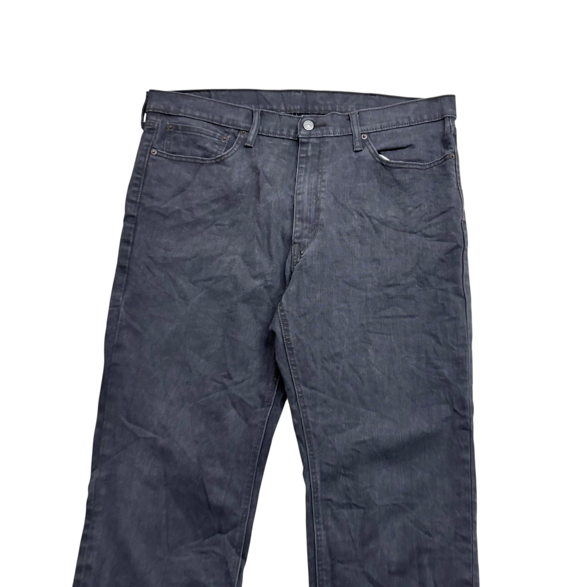 Levis 541 Jeans W38 L30 Mens Grey Athletic Tapered Fit Stretch Denim (E)