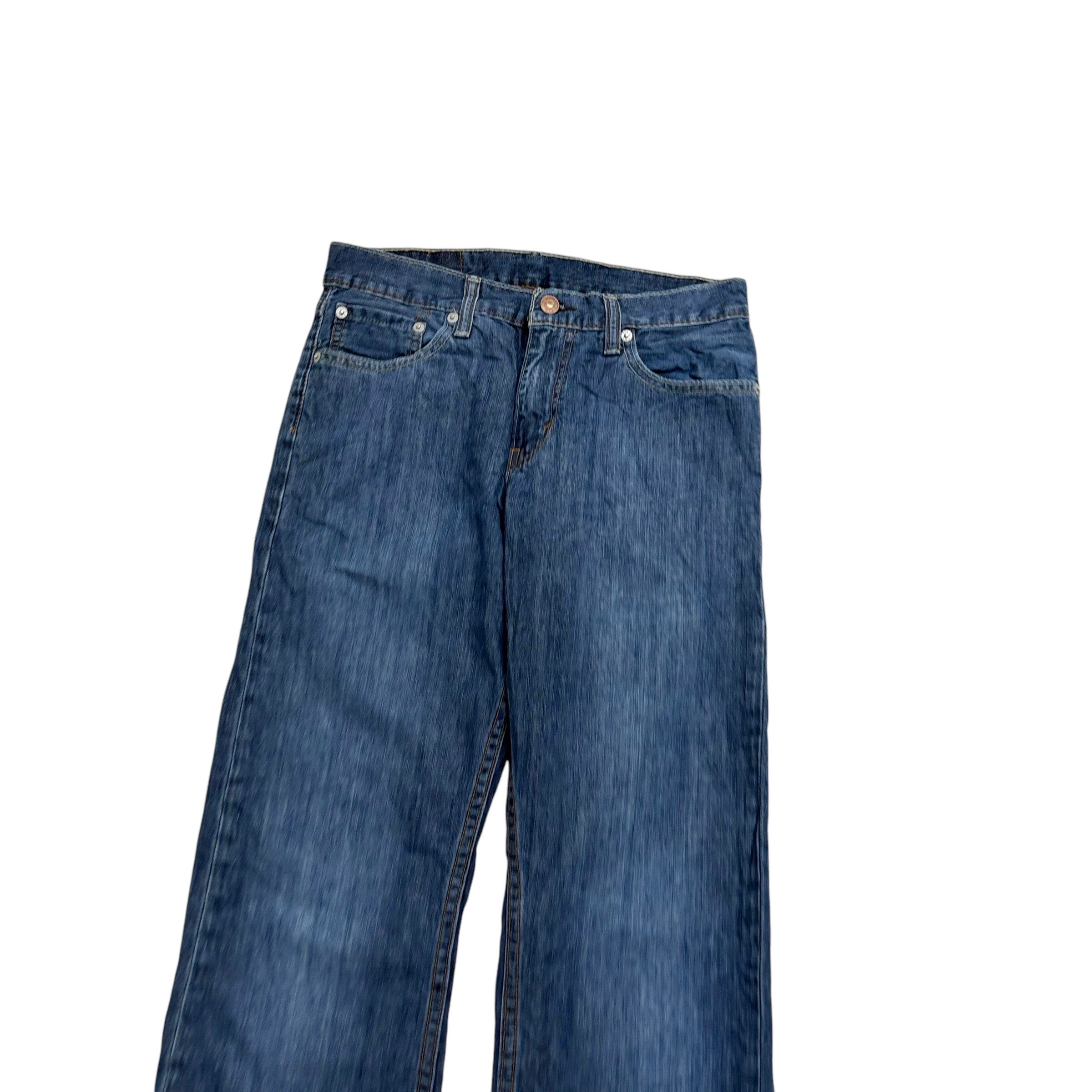 Levis 514 Jeans W29 L32 Mens Mid Blue Regular Straight Fit Denim (E)