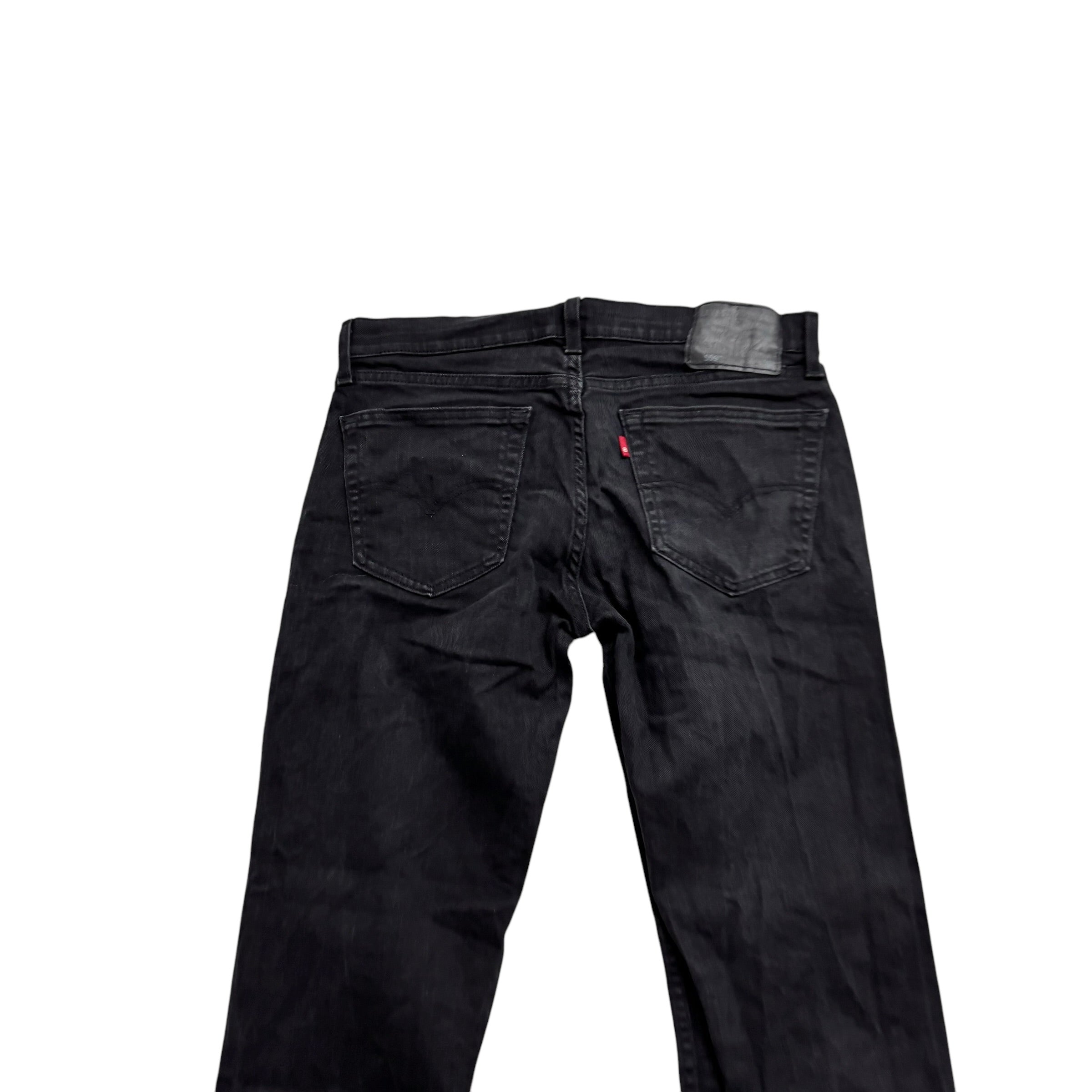Levis 559 Jeans W31 L29 Mens Black Regular Straight Fit Stretch Denim