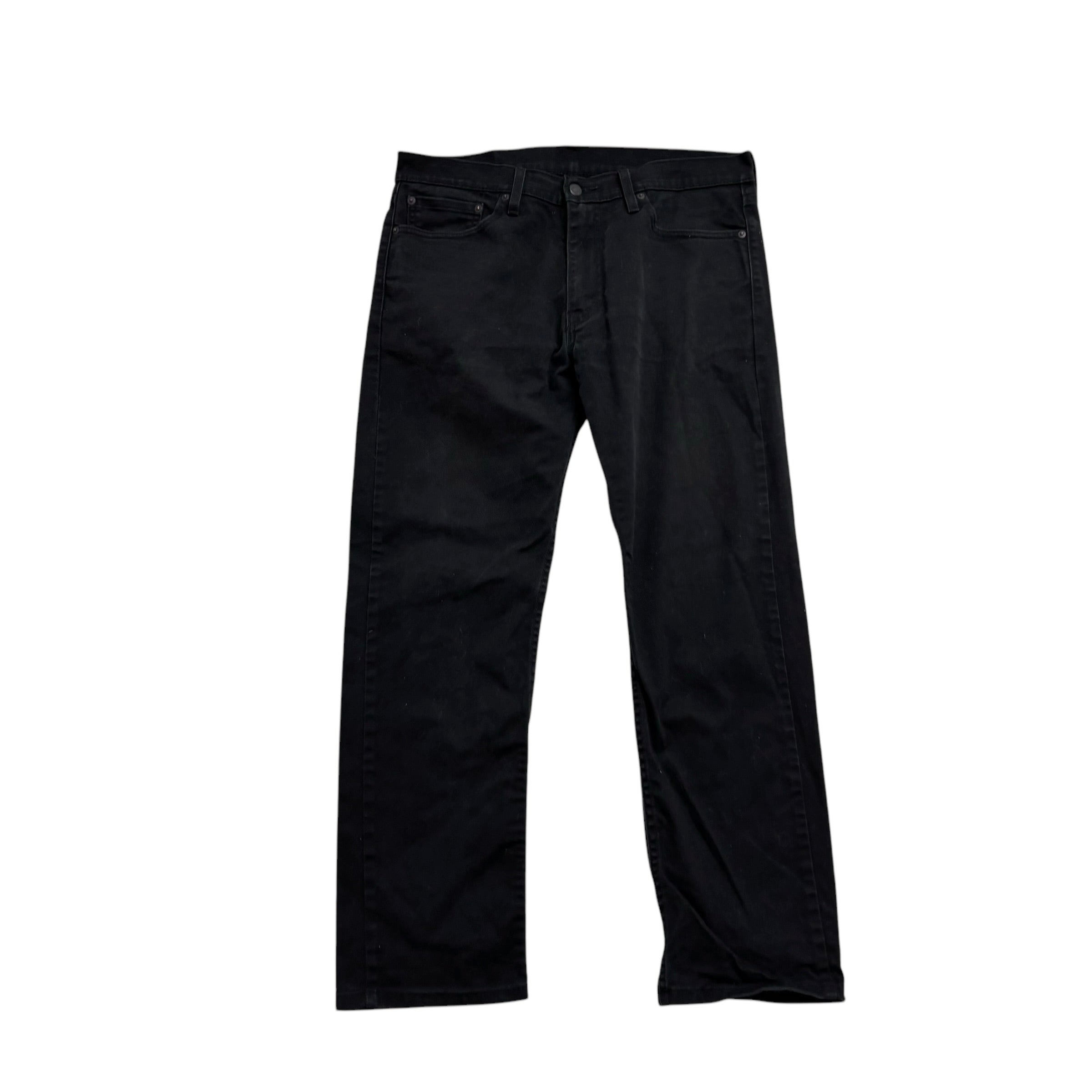 Levis 513 Jeans W34 L29 Mens Black Slim Straight Fit Stretch Denim