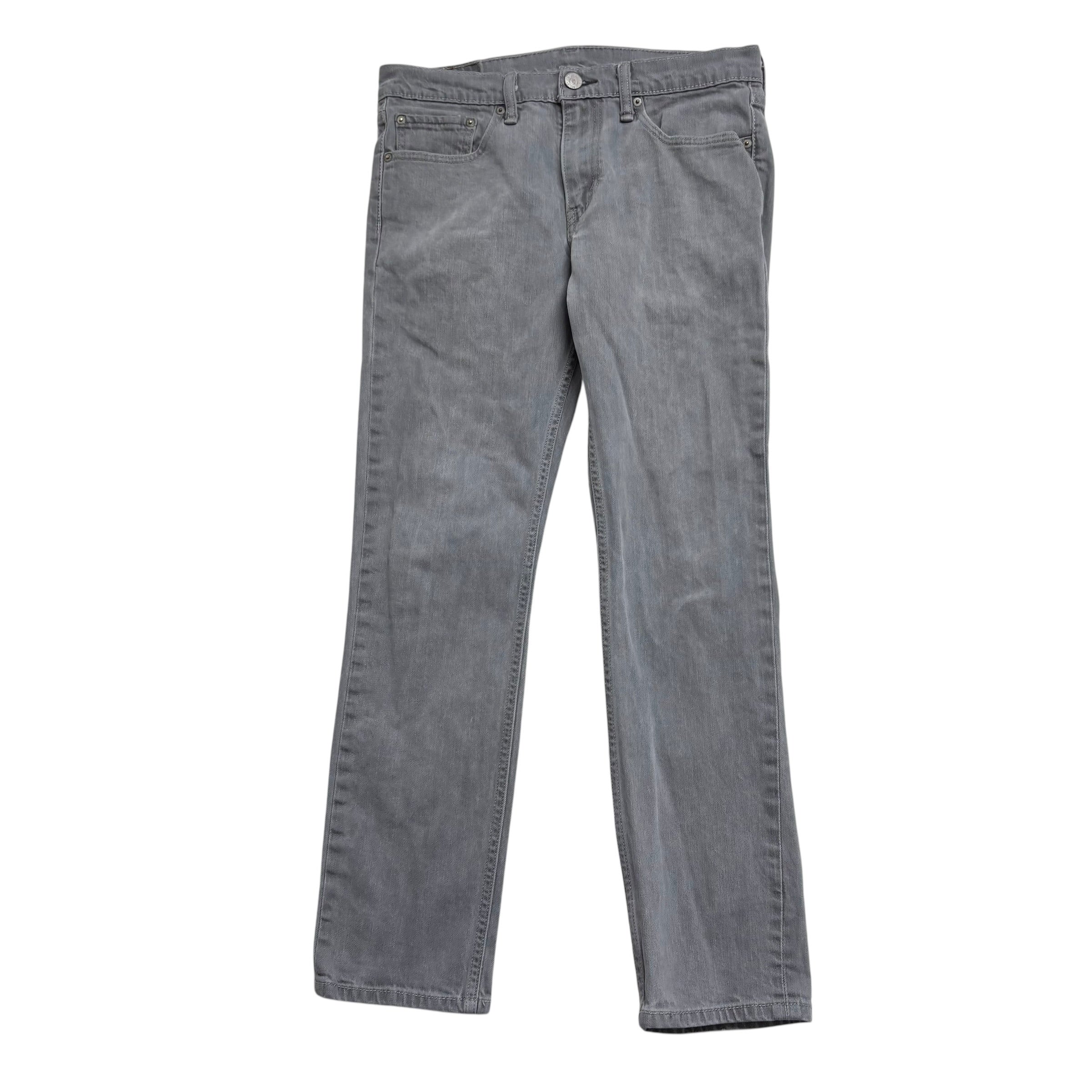 Levis 511 Jeans W32 L29 Mens Grey Slim Fit Stretch Denim (E)