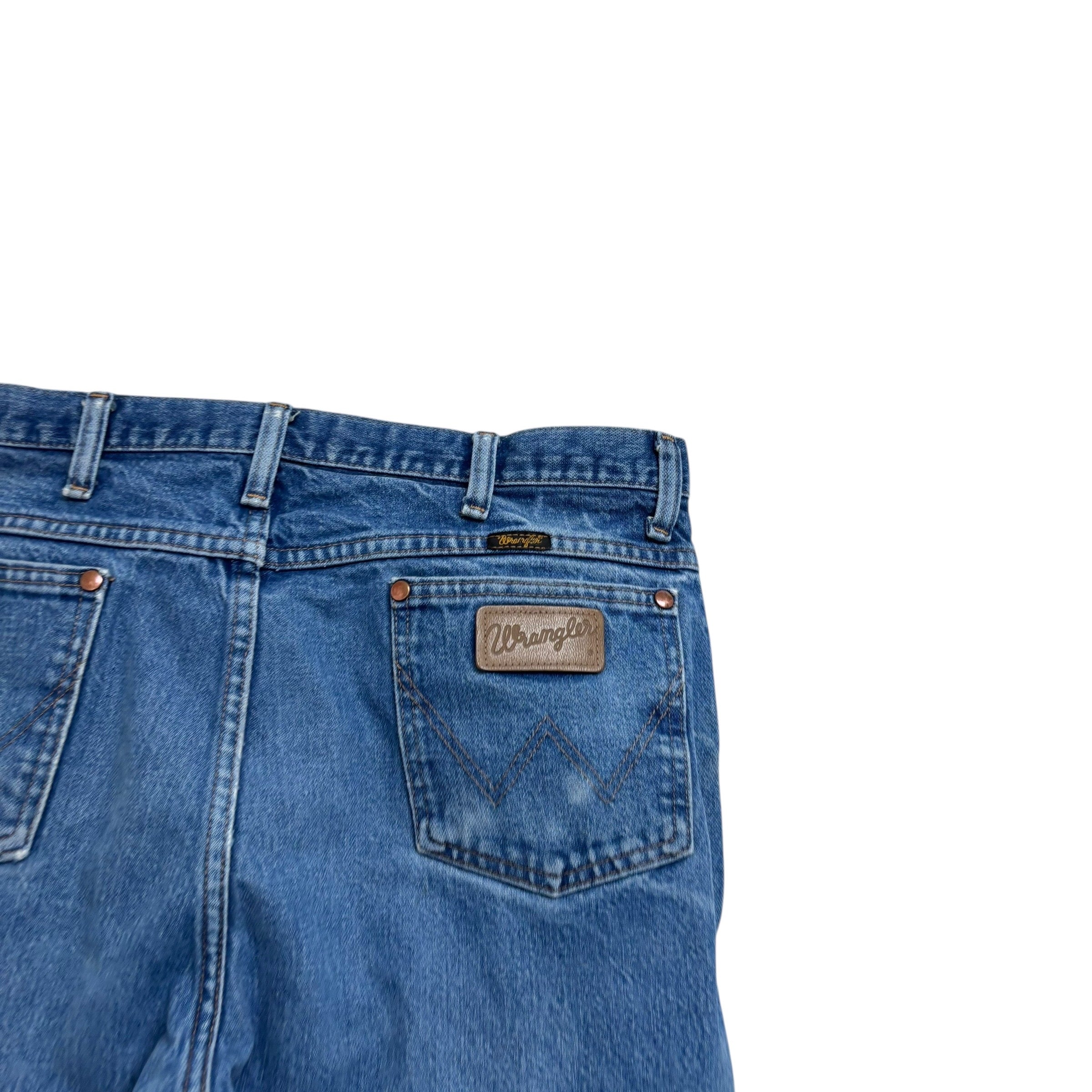 Wrangler Jeans Cowboy Cut W34 L30 Mens Mid Blue 936 Slim Fit Denim (F)