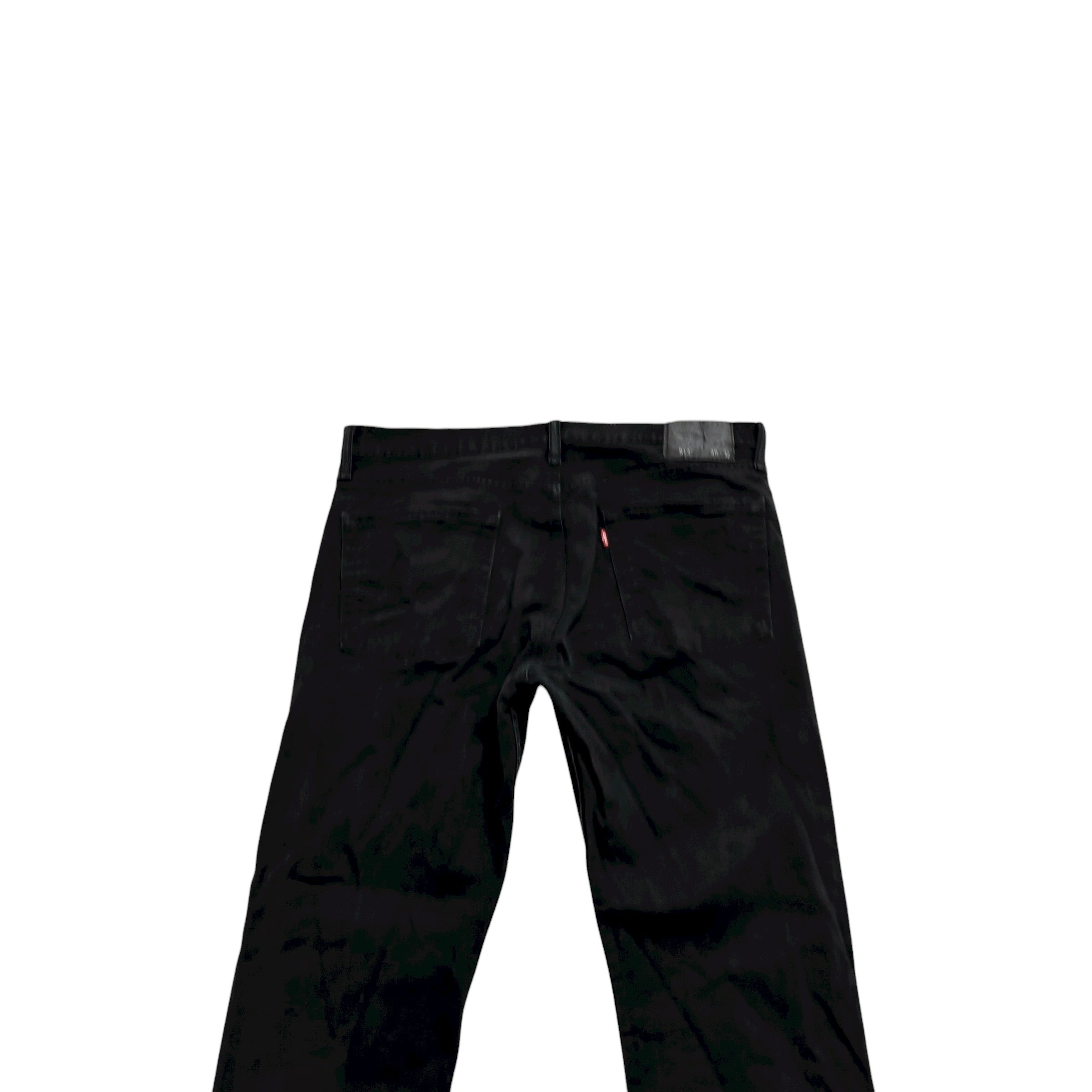 Levis 513 Jeans W36 L32 Mens Black Slim Straight Fit Stretch Denim (E)