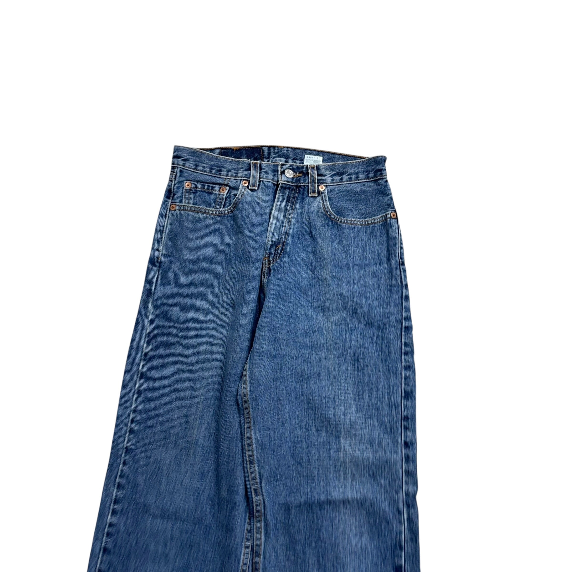 Levis 560 Jeans W28 L29 Womens Mid Blue Relaxed Tapered USA Made Vintage