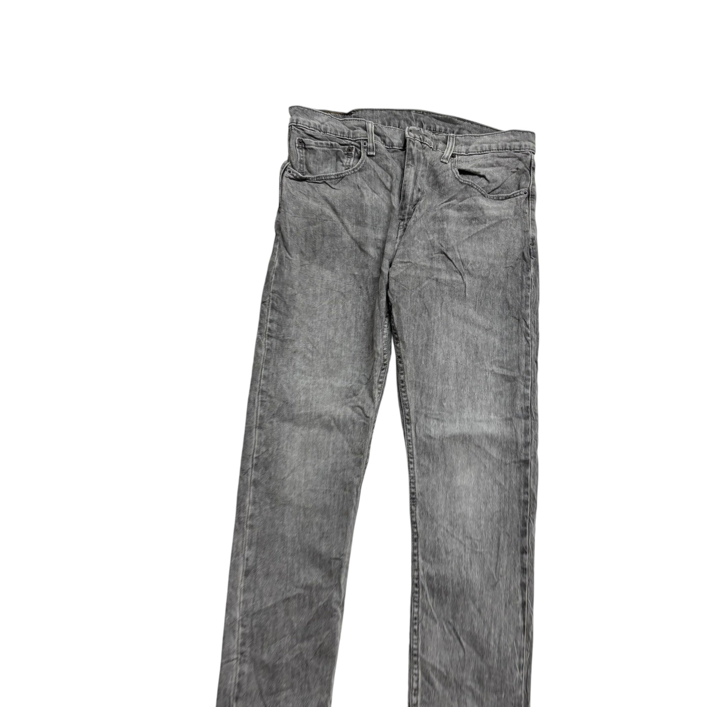 Levis 512 Jeans W34 L34 Mens Grey Slim Tapered Fit Stretch Denim (E)