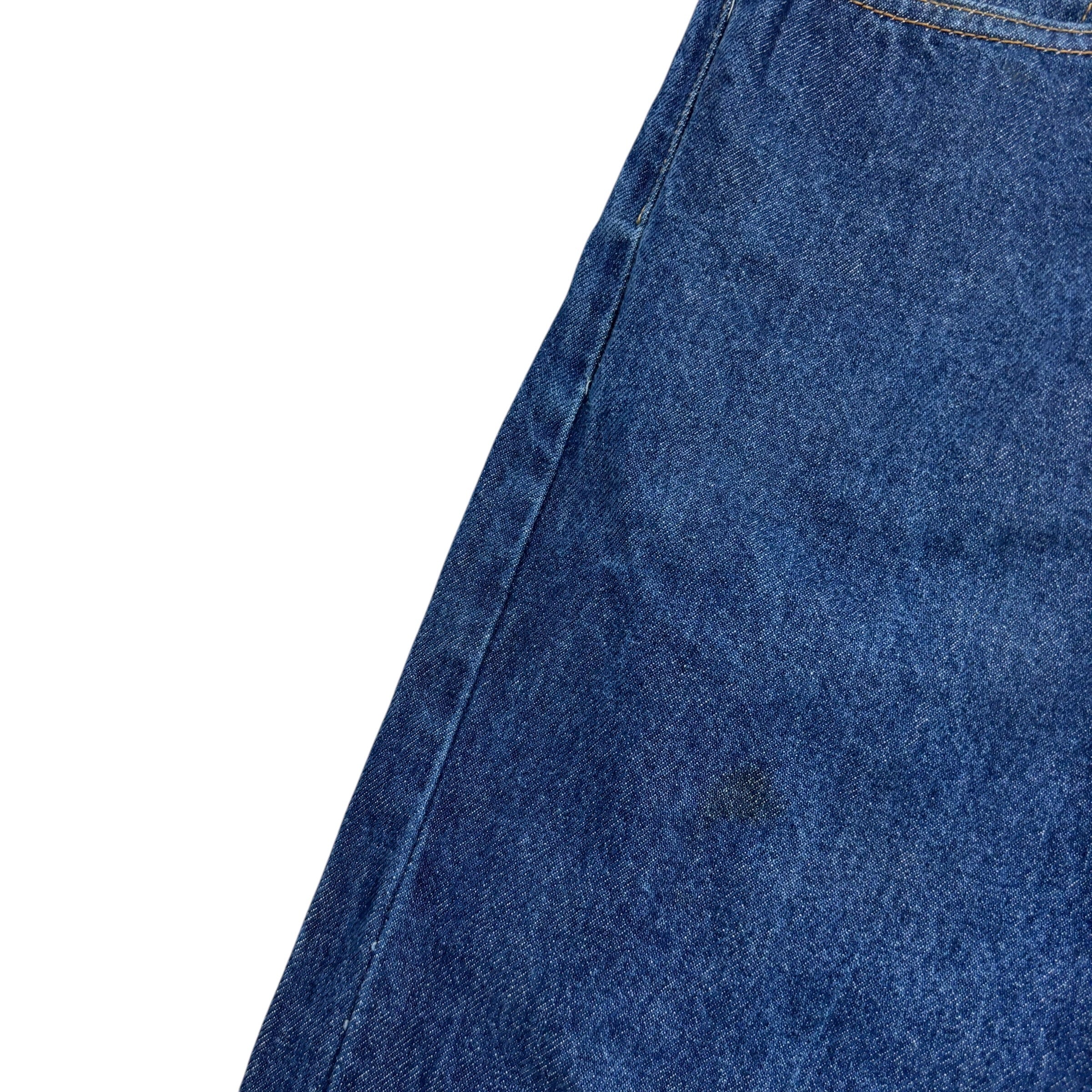 Levis 505 Jeans W32 L33 Mens Dark Blue Regular Straight Fit Vintage Denim