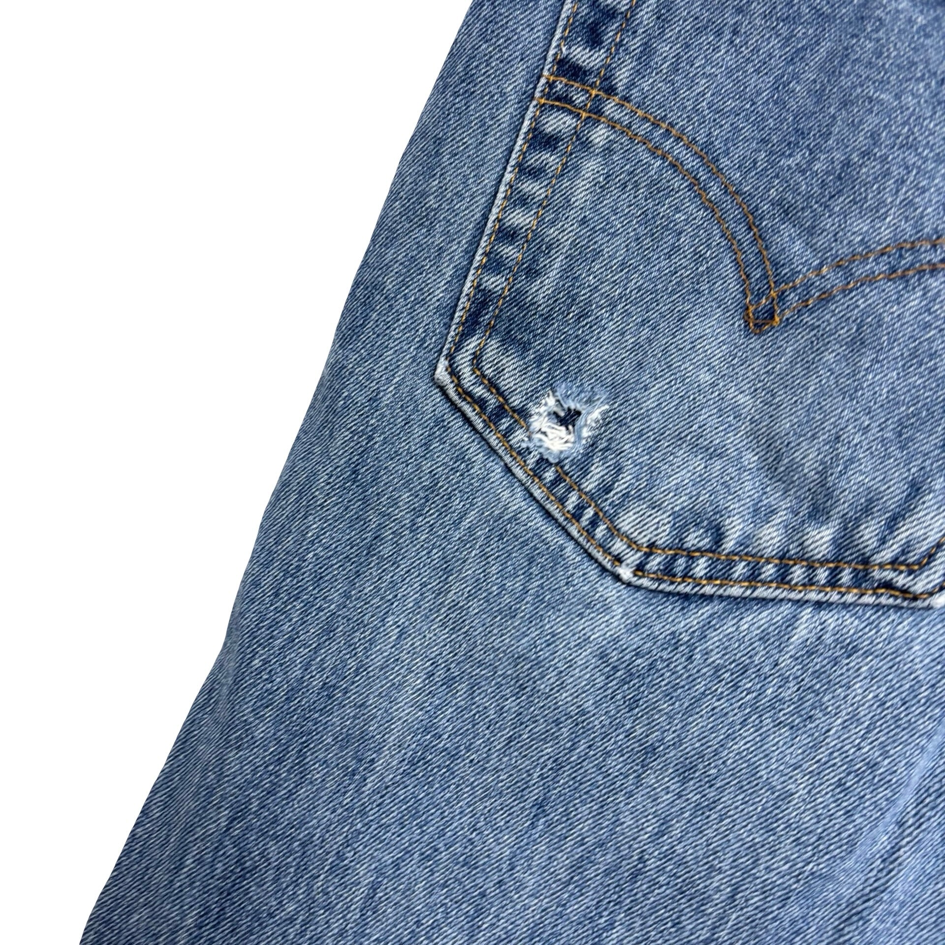 Levis 550 Jeans W34 L30 Mens Mid Blue Relaxed Straight Fit Vintage Denim