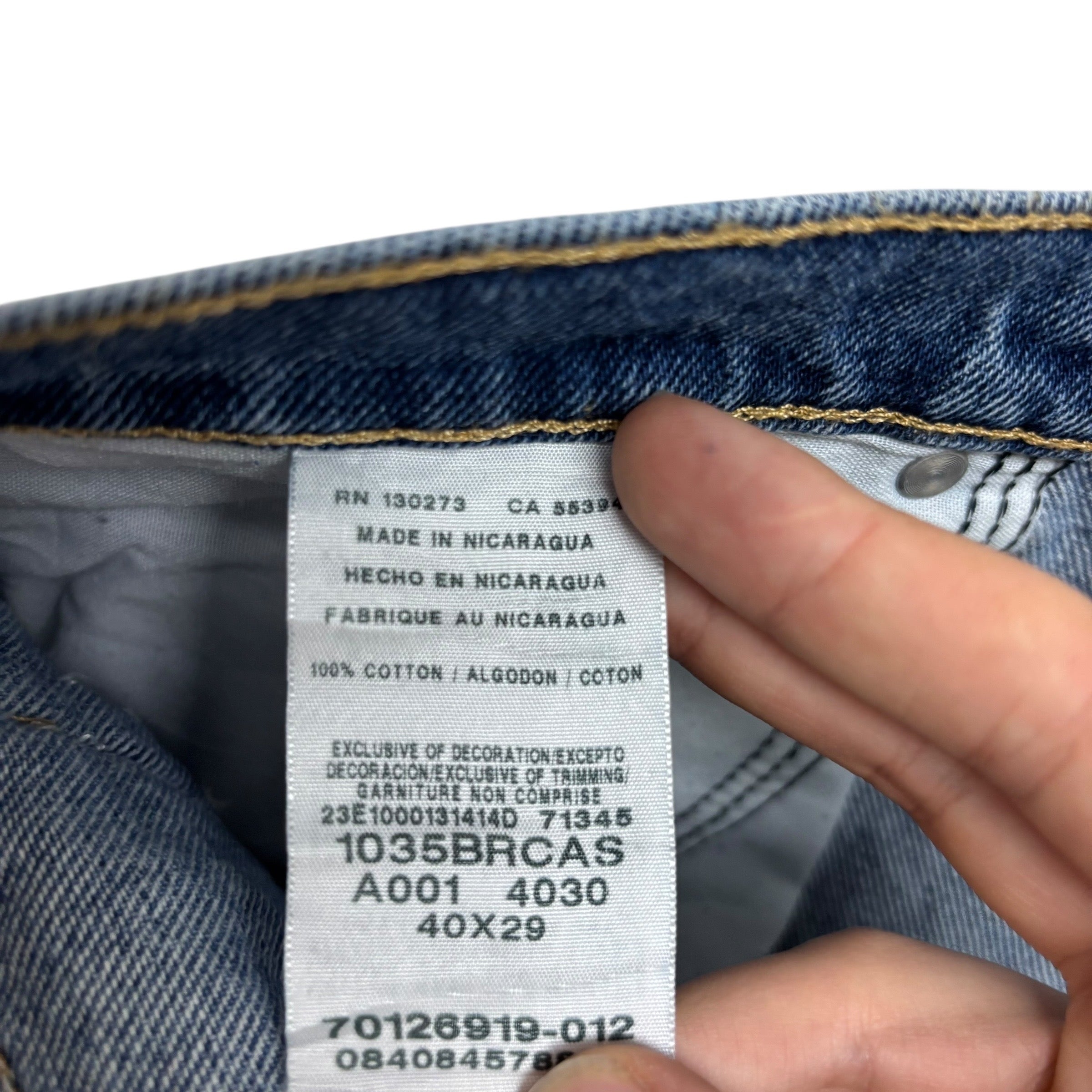 Wrangler Jeans W40 L29 Mens Mid Blue Relaxed Straight Fit Vintage Denim (E)