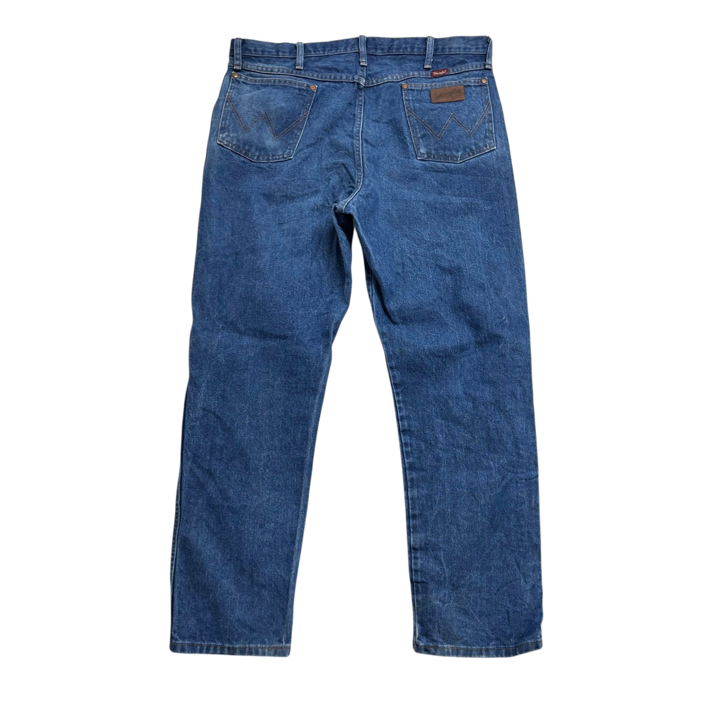 Wrangler Jeans Cowboy Cut W38 L32 Mens Mid Blue 31MWZ Relaxed Fit Denim