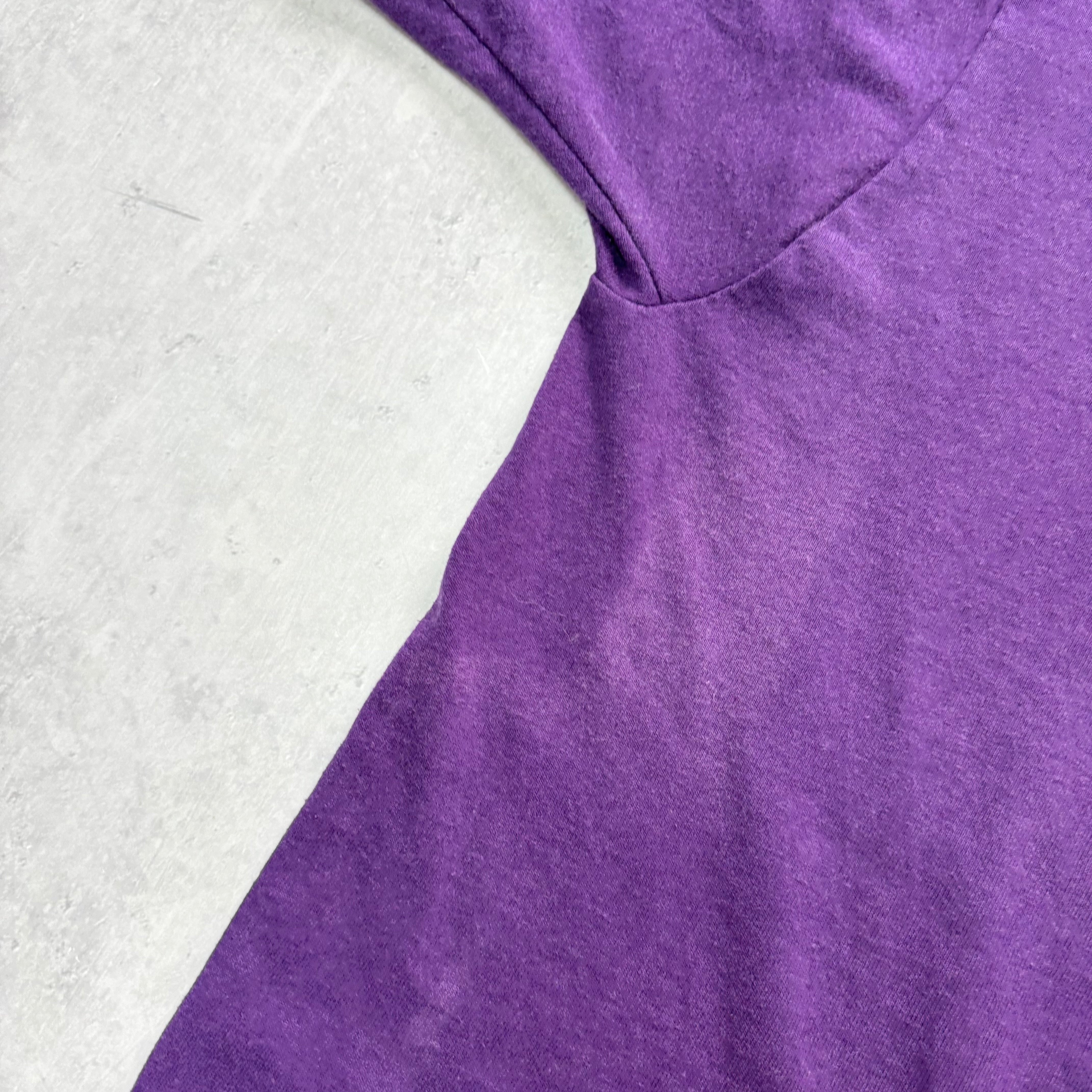 Vintage T Shirt Mens Large Purple Single Stitch Graphic Print 90s USA