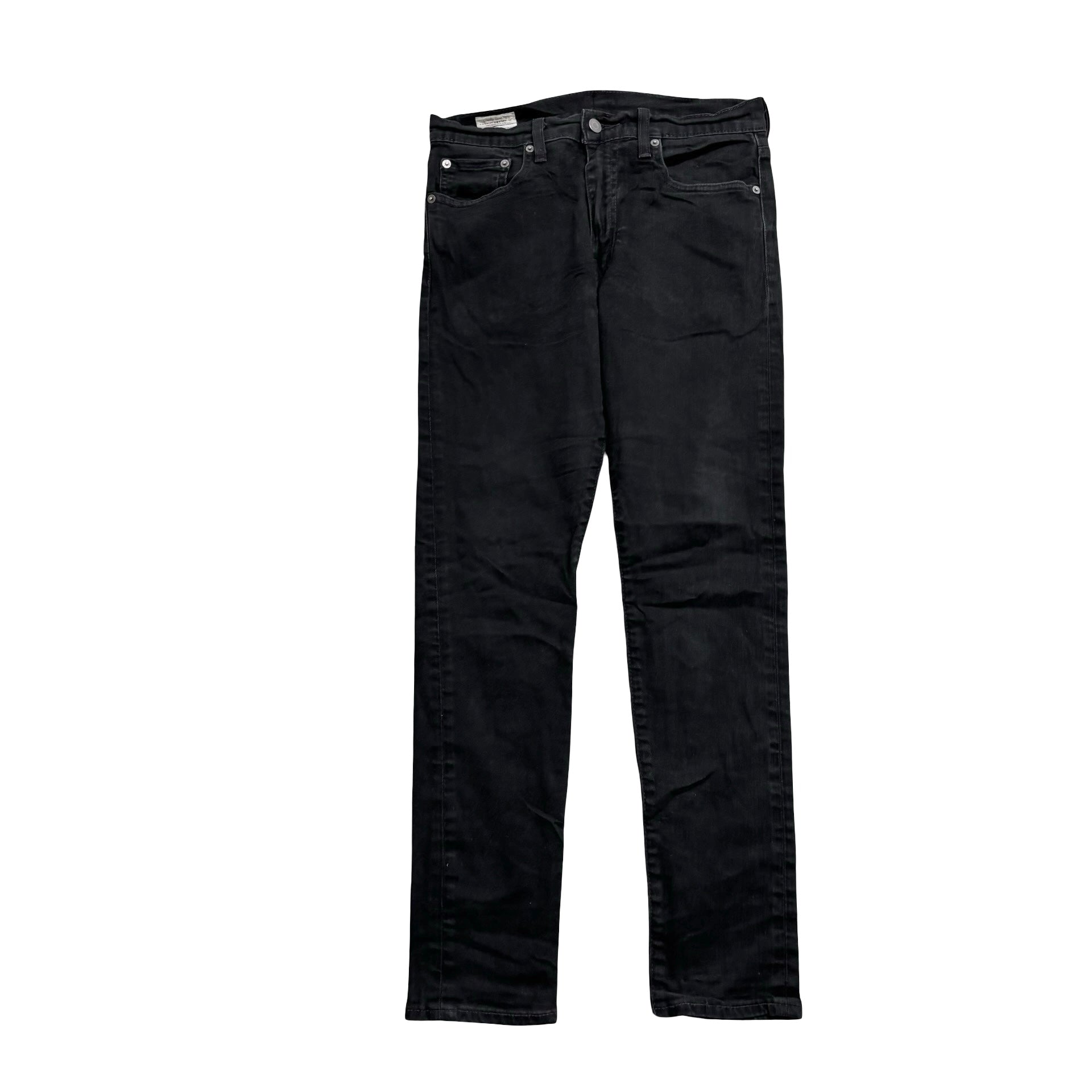 Levis 512 Jeans W30 L31 Mens Black Slim Tapered Fit Stretch Denim (E)