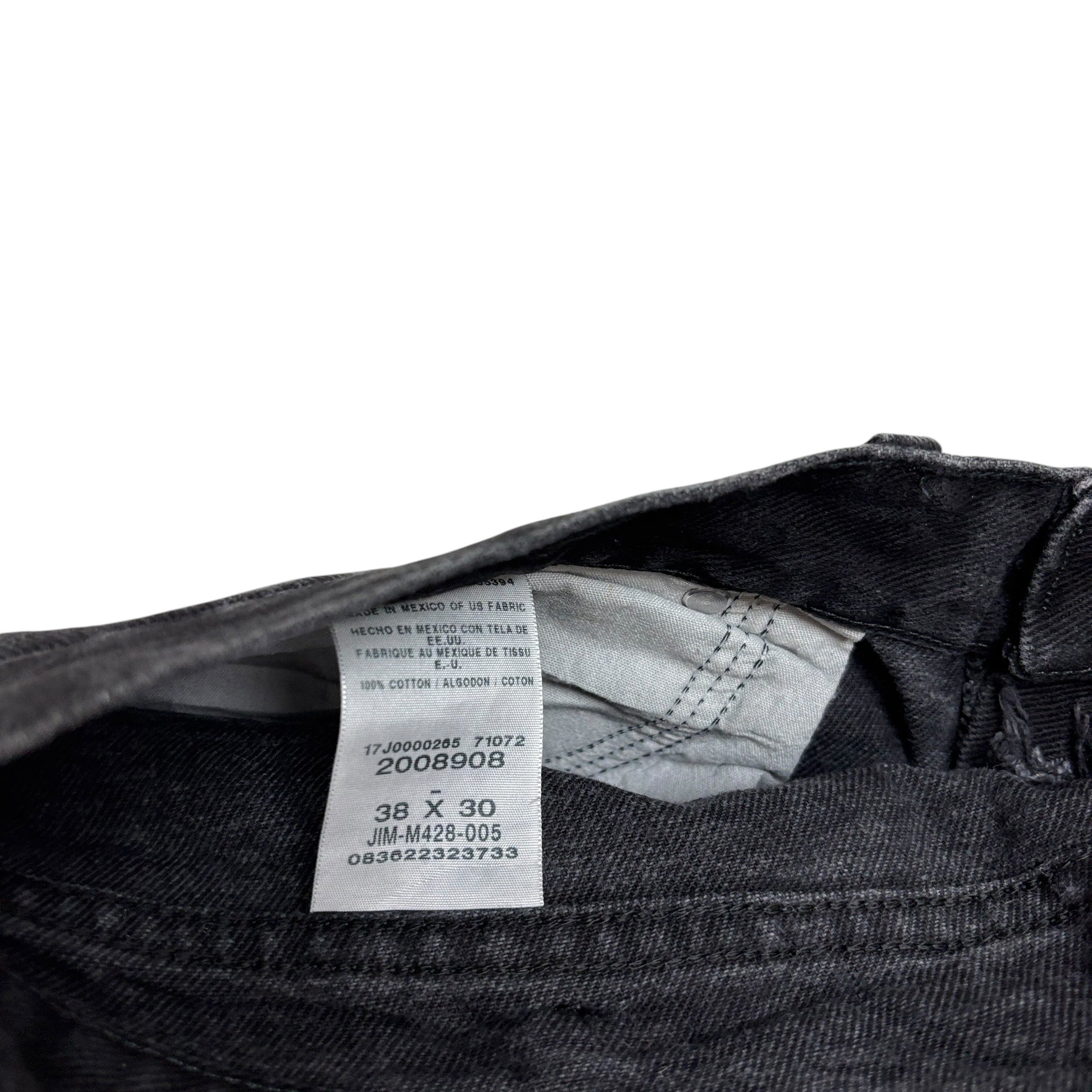 Lee Jeans W38 L30 Mens Black Regular Straight Fit Denim (E)