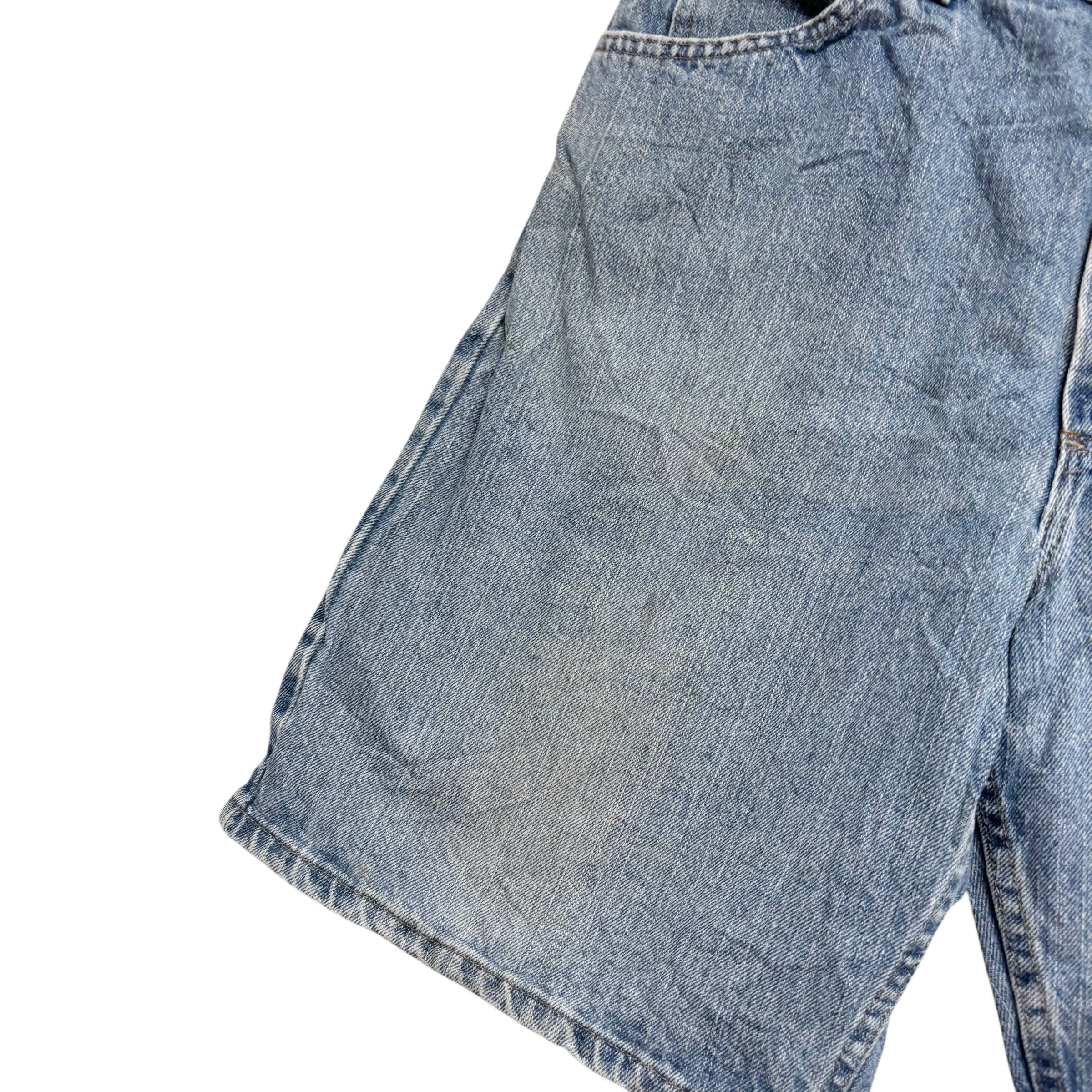 Wrangler Baggy Jorts W36 Mens Denim Shorts Mid Blue Relaxed Fit