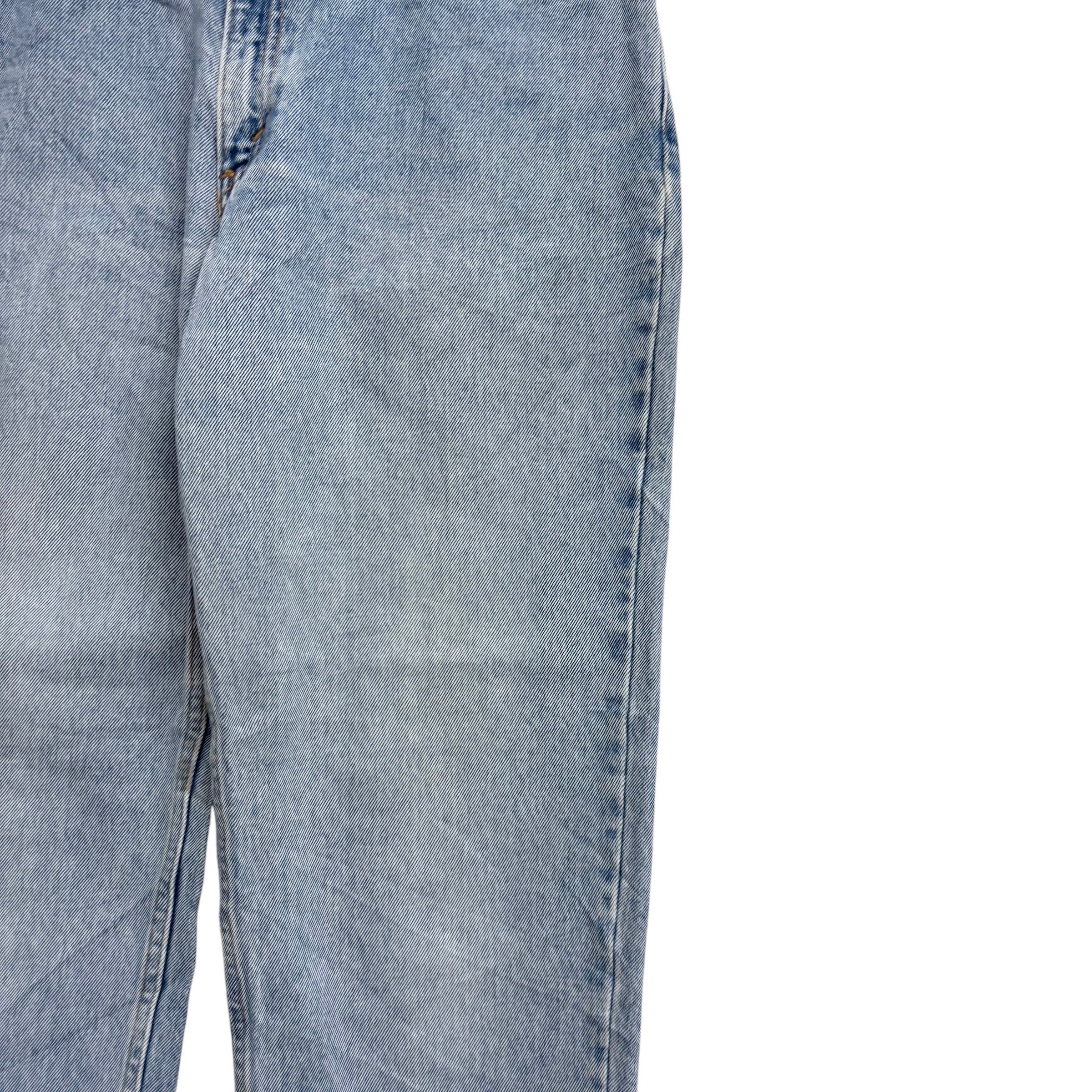 Levis 550 Jeans W30 L31 Womens Light Blue Relaxed Taper Fit Mom Vintage Denim