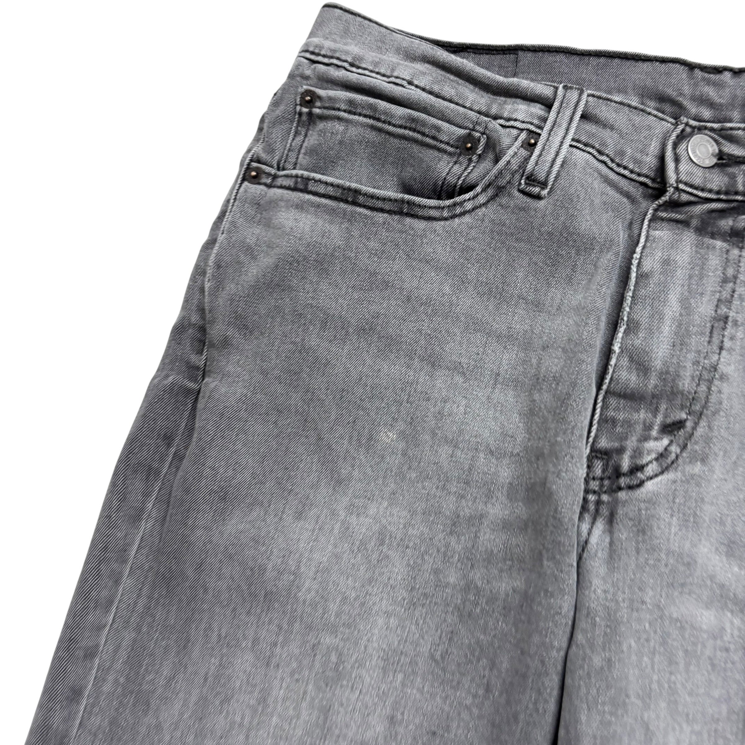 Levis 541 Jeans W34 L33 Mens Grey Athletic Tapered Fit Stretch Denim (F)