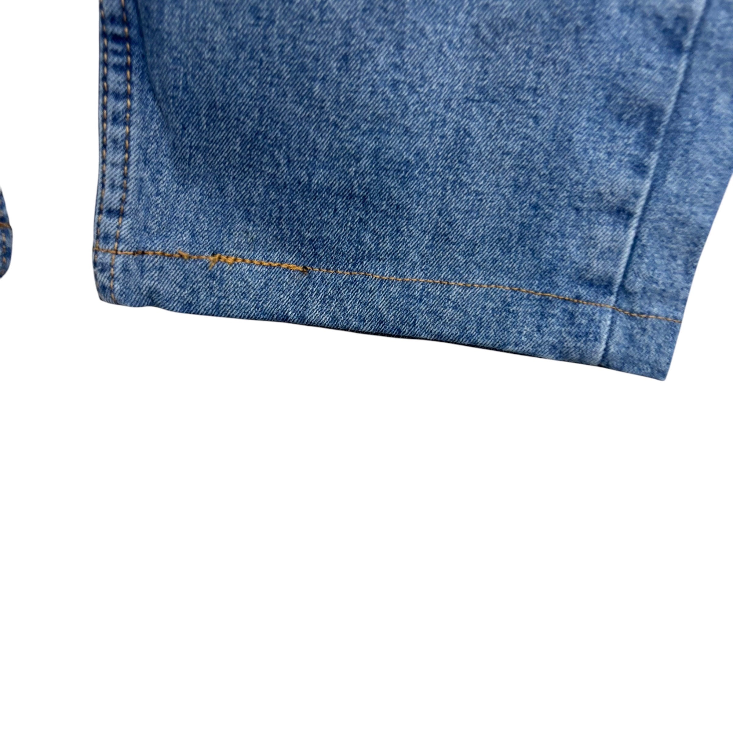 Levis 505 Jeans W32 L25 Mens Mid Blue Regular Straight Fit Stretch Denim (E)