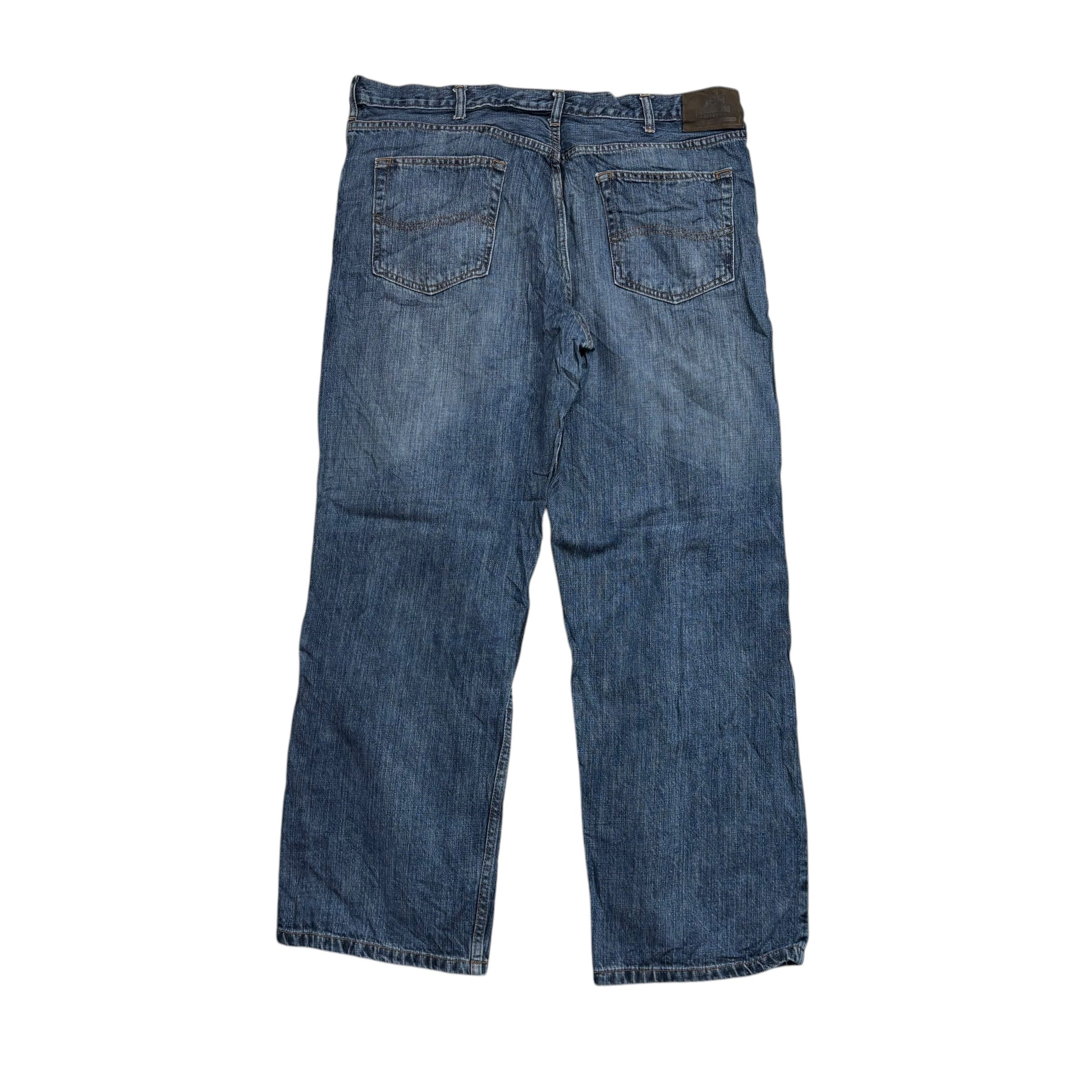 Lee Jeans W38 L30 Mens Mid Blue Baggy Relaxed Straight Fit Denim (E)