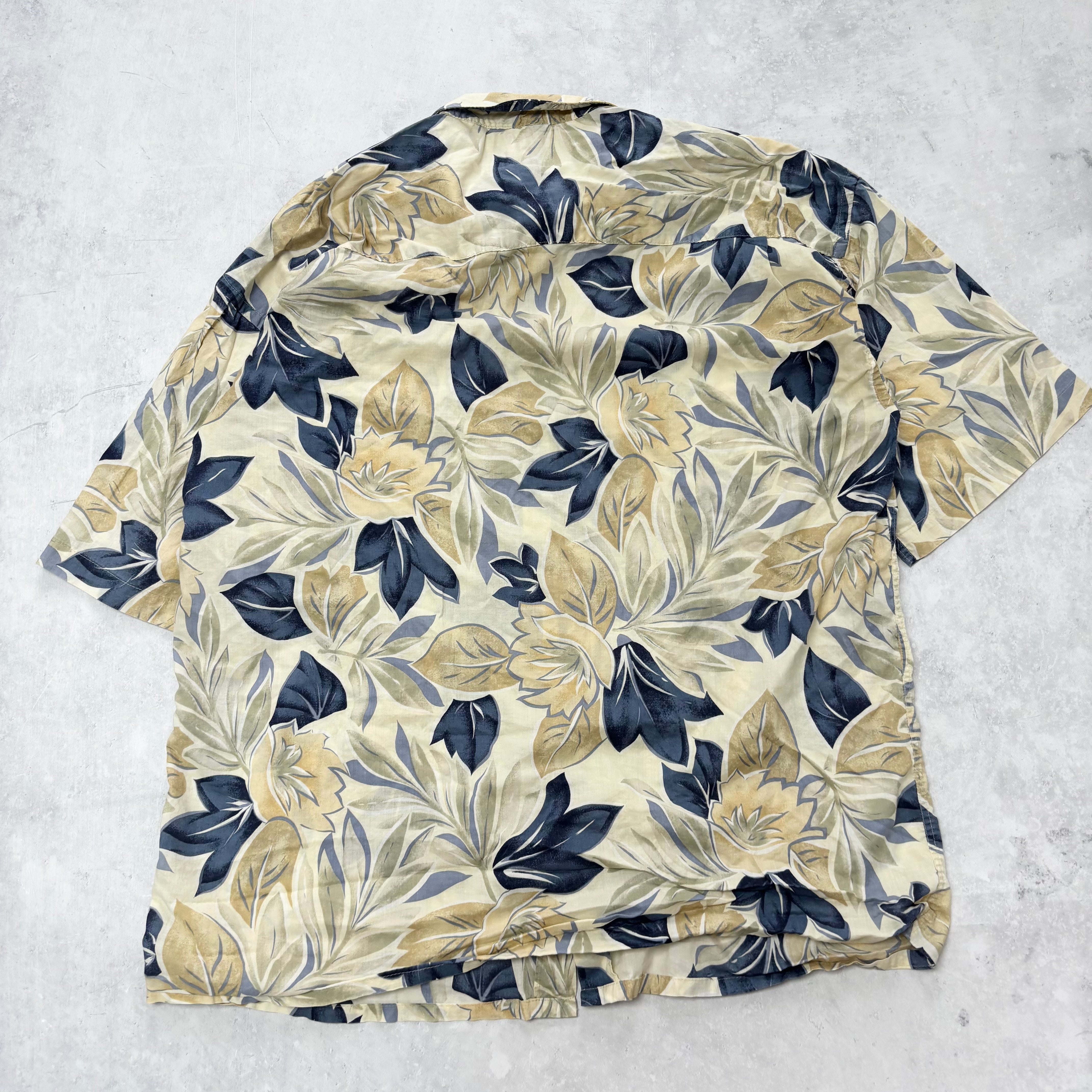 Vintage Hawaiian Shirt Mens XL Floral Aloha Short Sleeve Cotton (E)