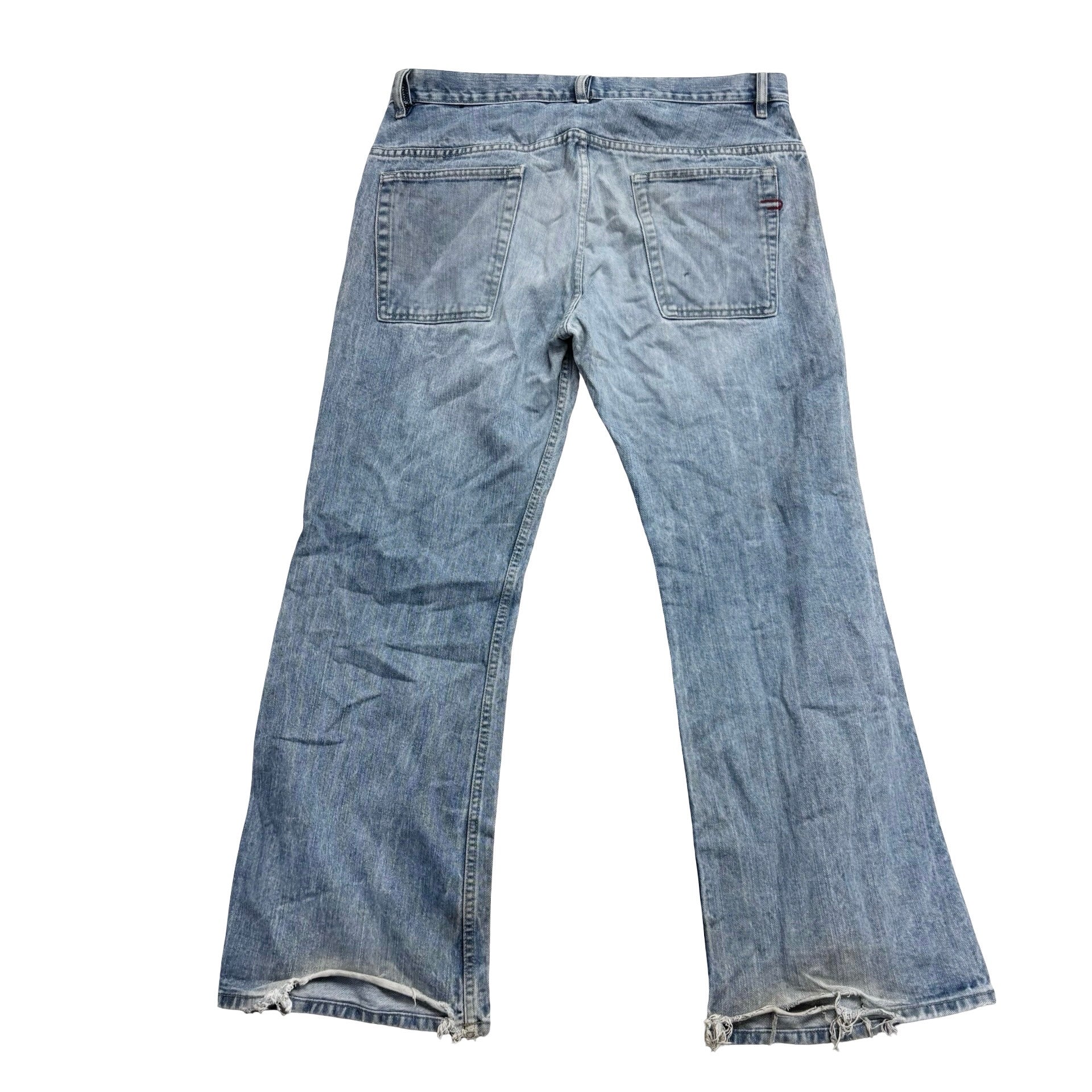 Diesel Ravix Jeans W34 L30 Mens Light Blue Regular Bootcut Fit Denim (F)