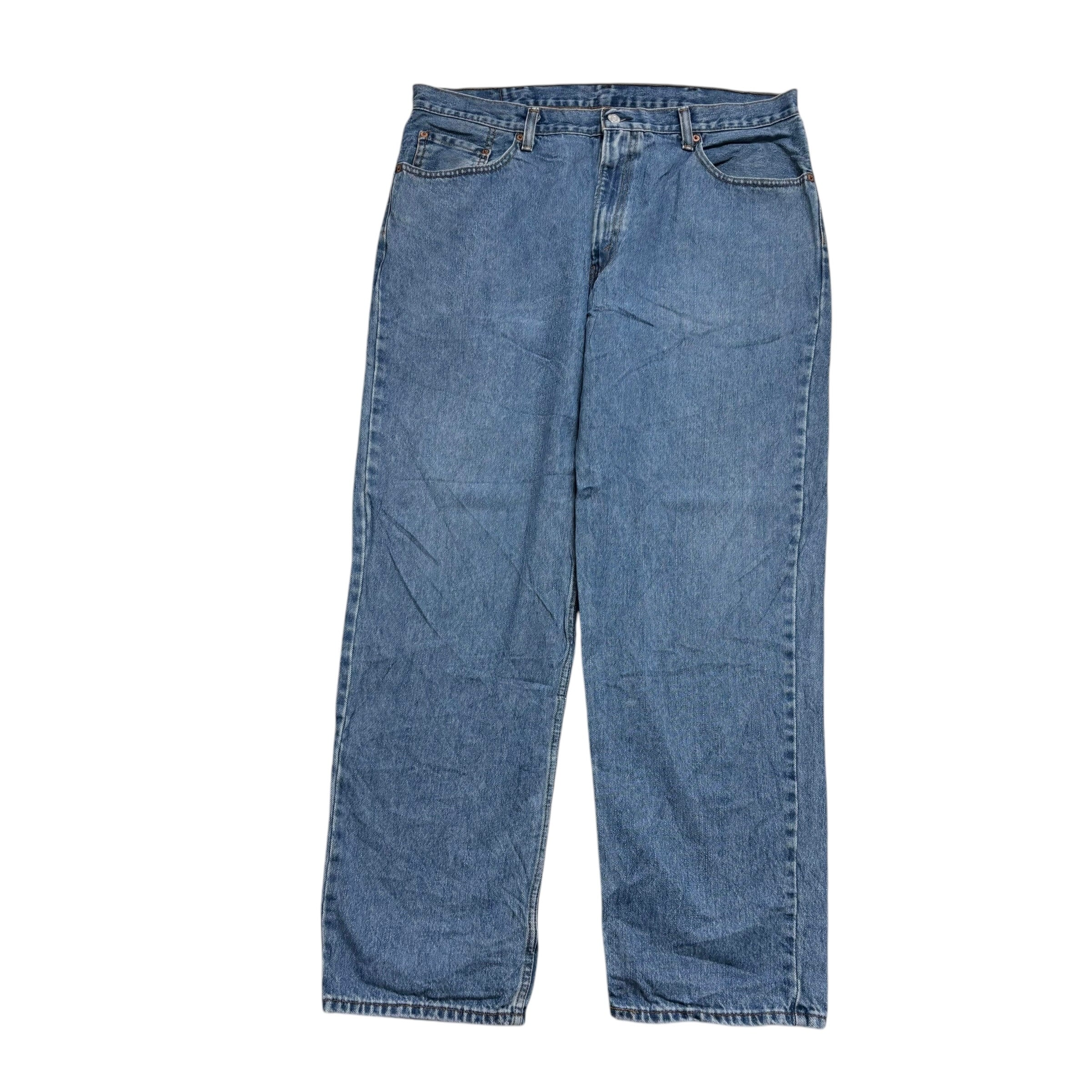 Levis 550 Jeans W38 L32 Mens Light Blue Baggy Relaxed Straight Fit Denim (E)