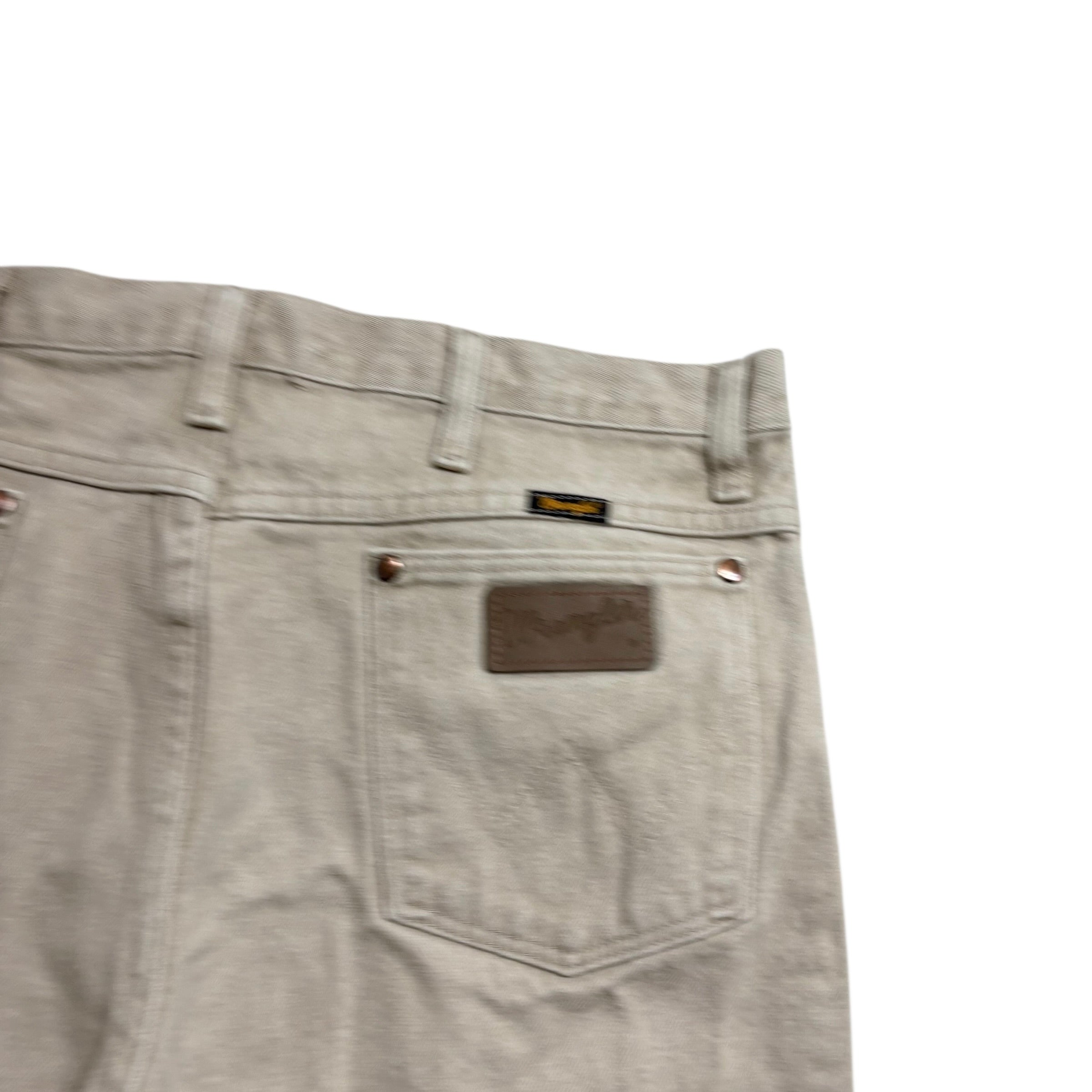 Wrangler Jeans Cowboy Cut W34 L27 Mens Beige 936 Slim Fit Denim