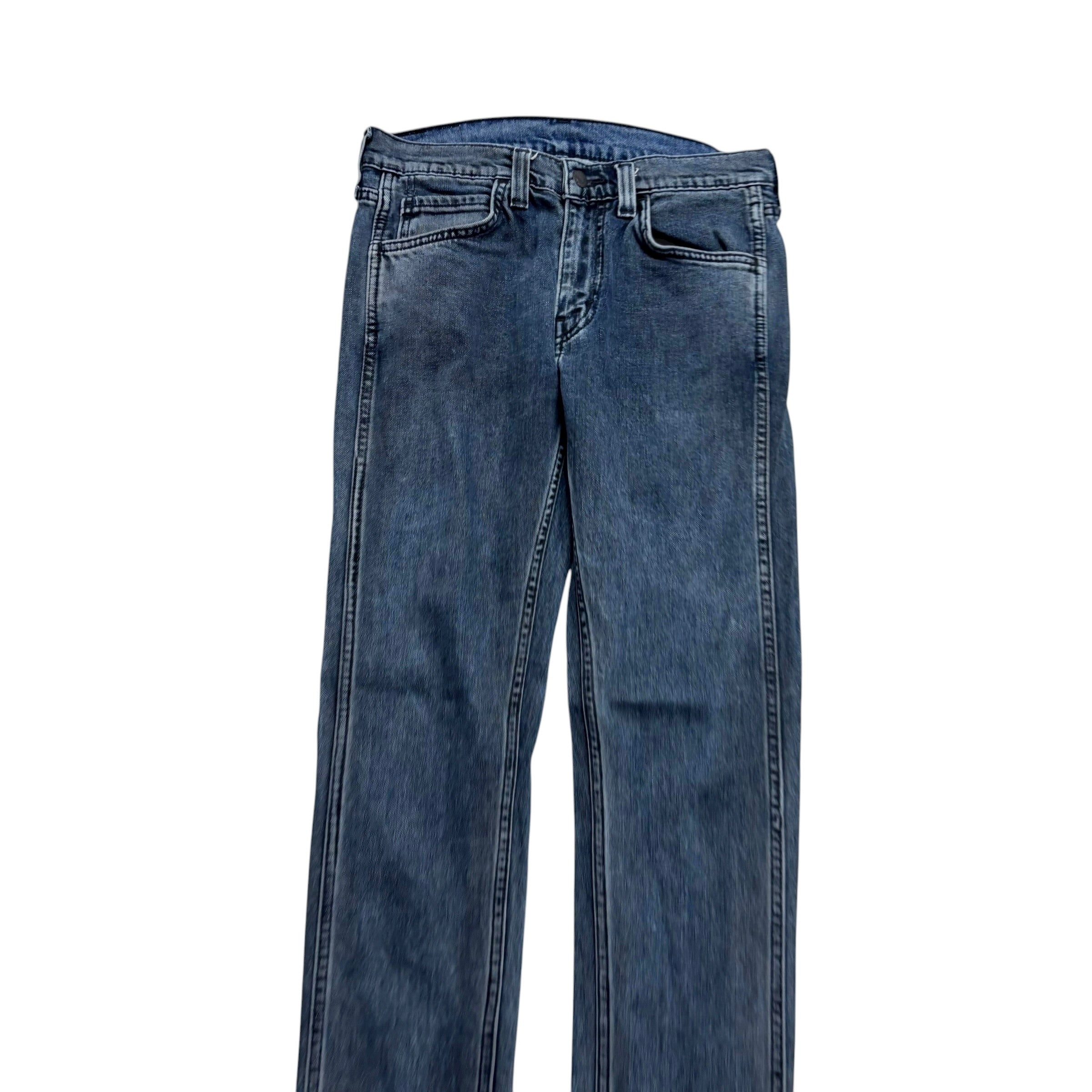 Levis 519 Jeans W30 L32 Mens Navy Blue Super Skinny Fit Stretch Denim