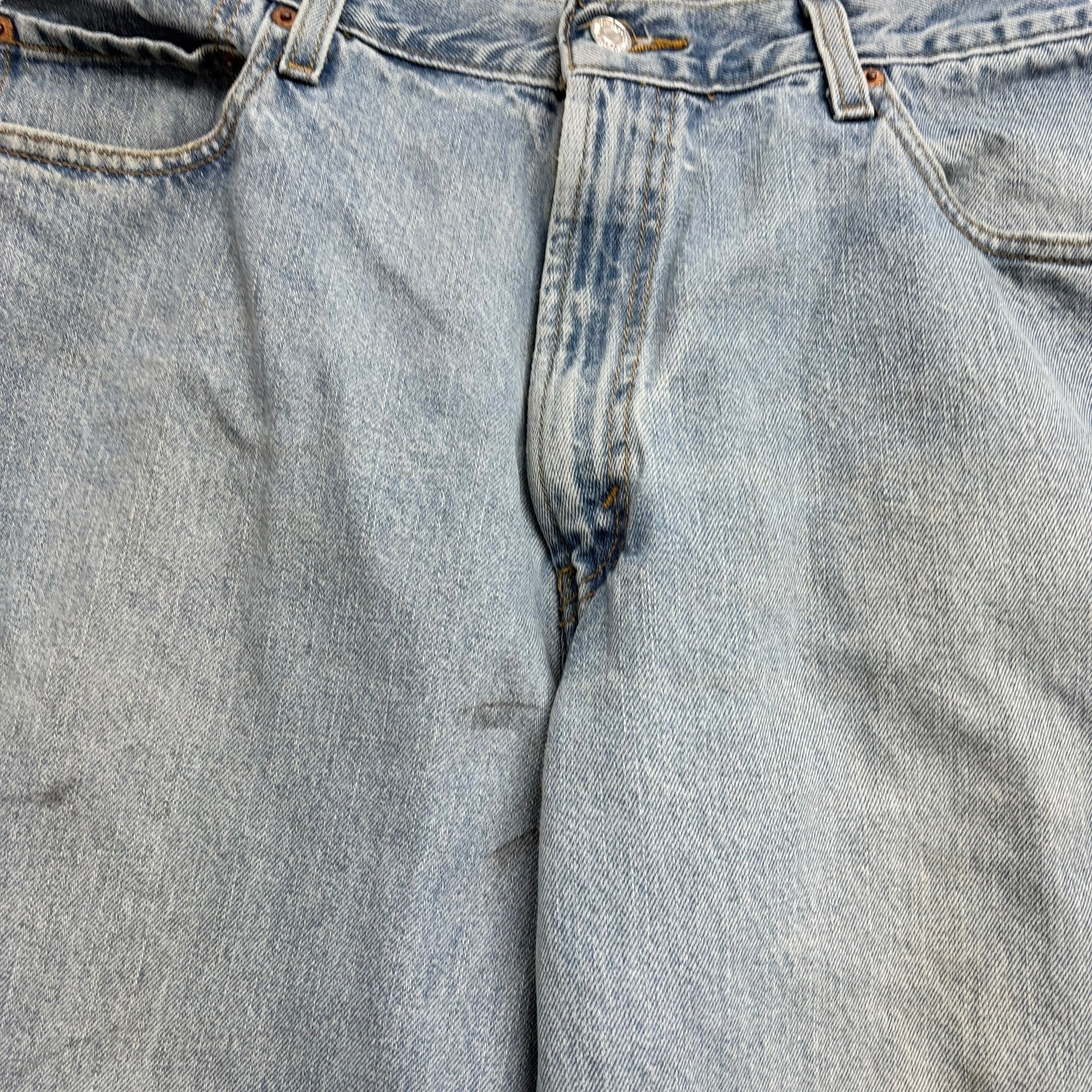 Levis 560 Jeans W35 L30 Mens Light Blue Baggy Relaxed Comfort Vintage Denim (F)