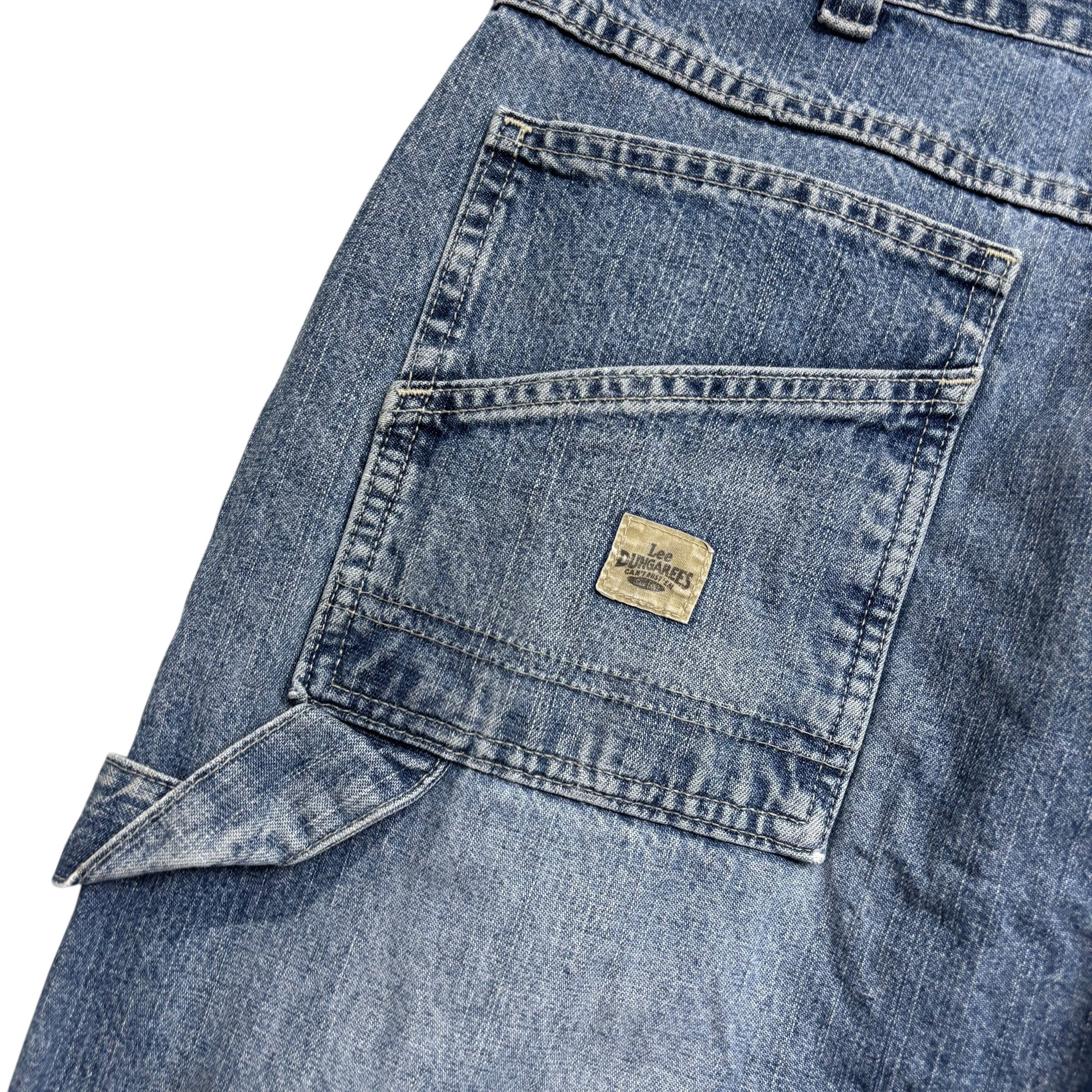 Lee Carpenter Jeans W36 L30 Mens Mid Blue Baggy Relaxed Fit Vintage Denim