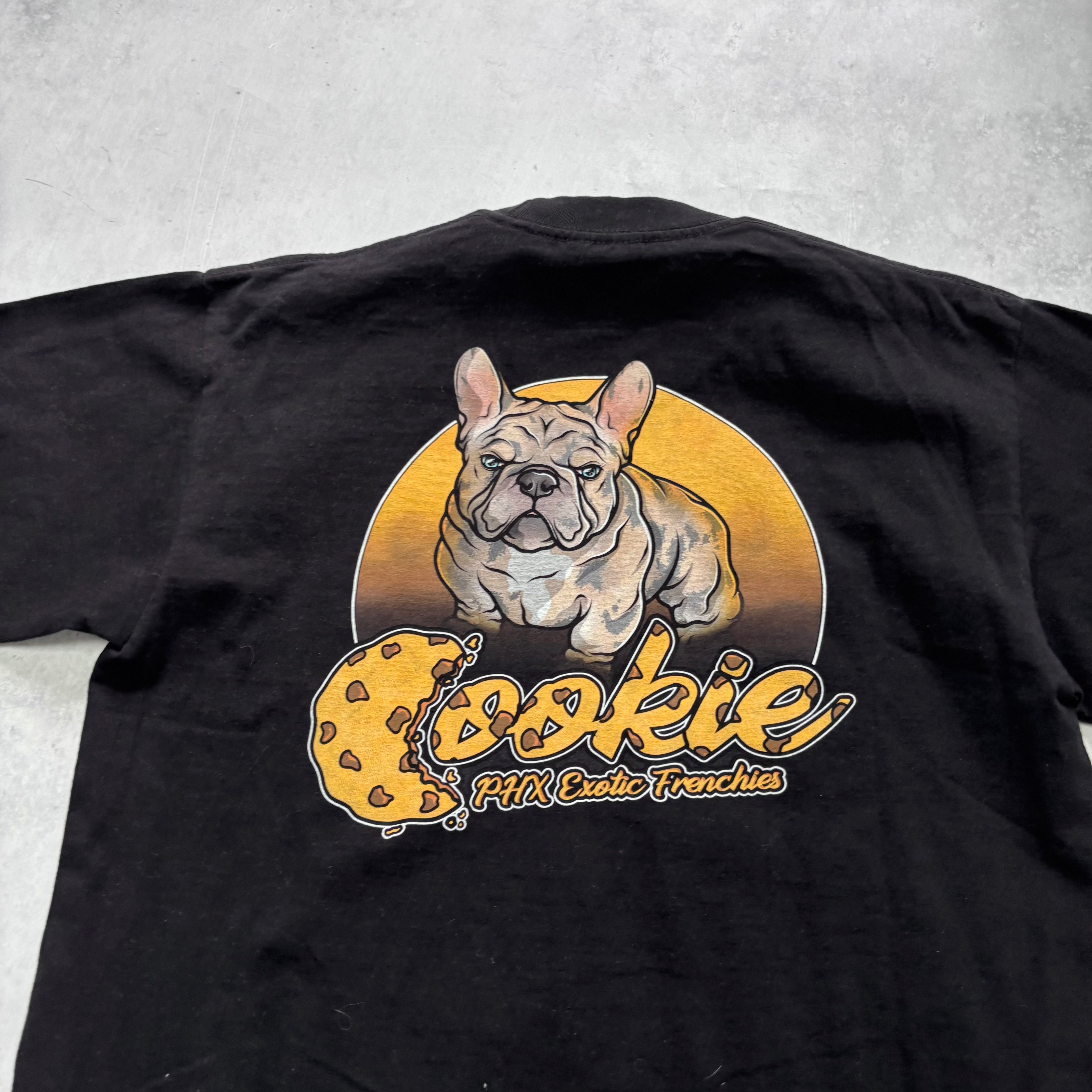 Vintage T Shirt Mens Medium Black Graphic Print 00s Dogs (E)