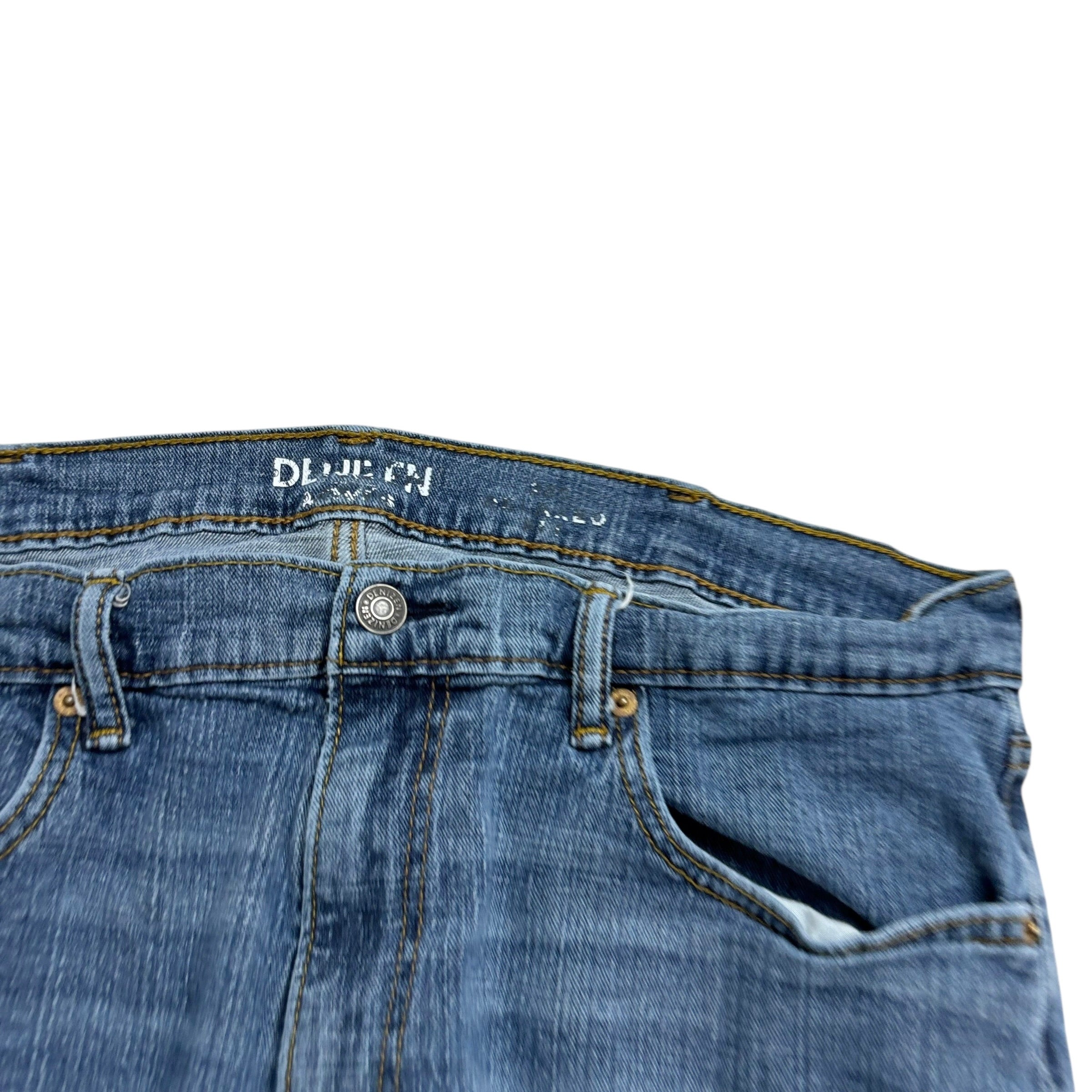 Levis Denizen Jeans W38 L32 Mens Mid Blue Relaxed Baggy Fit Stretch (F)