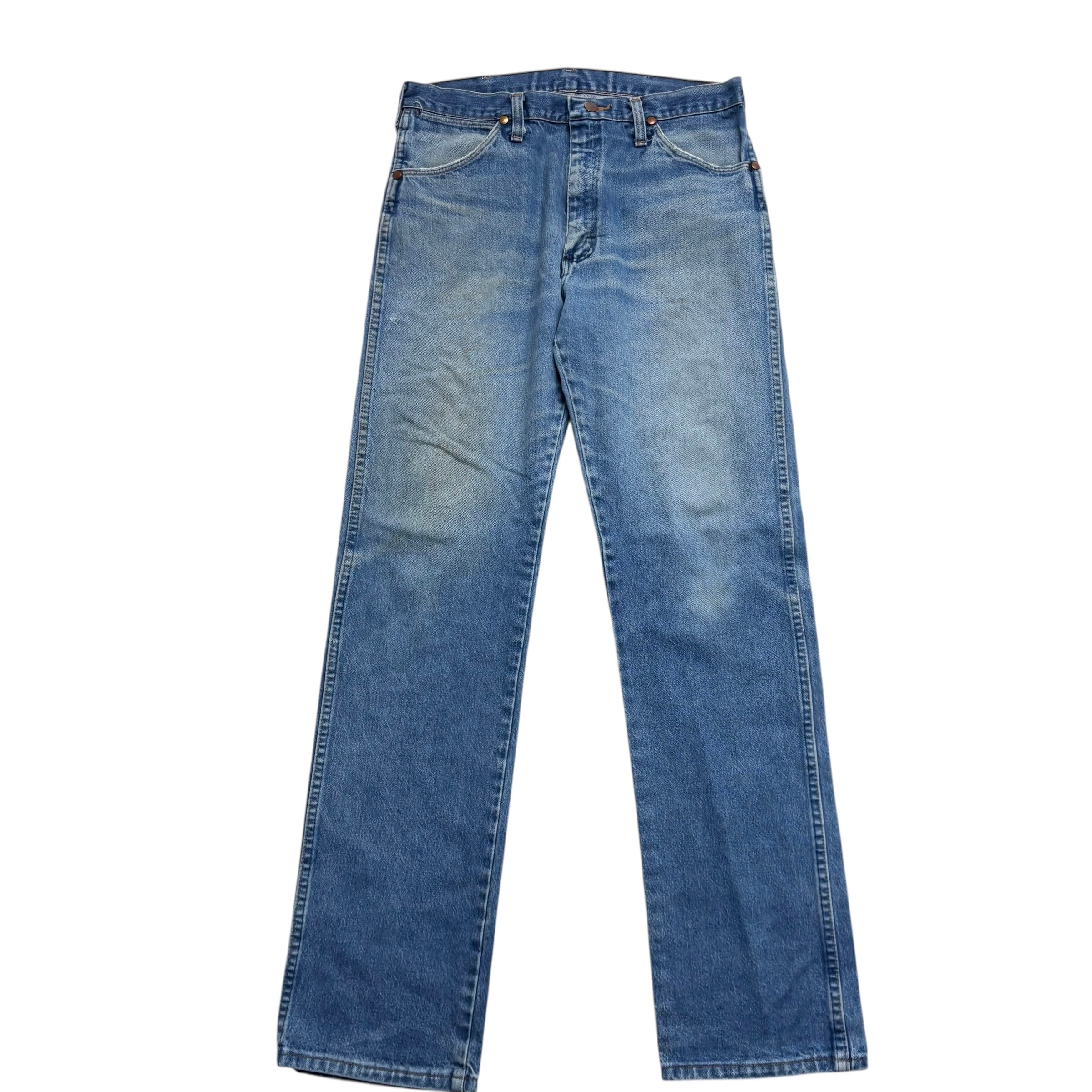 Wrangler Jeans Cowboy Cut W32 L34 Mens Mid Blue 13MWZ USA Made Vintage (F)