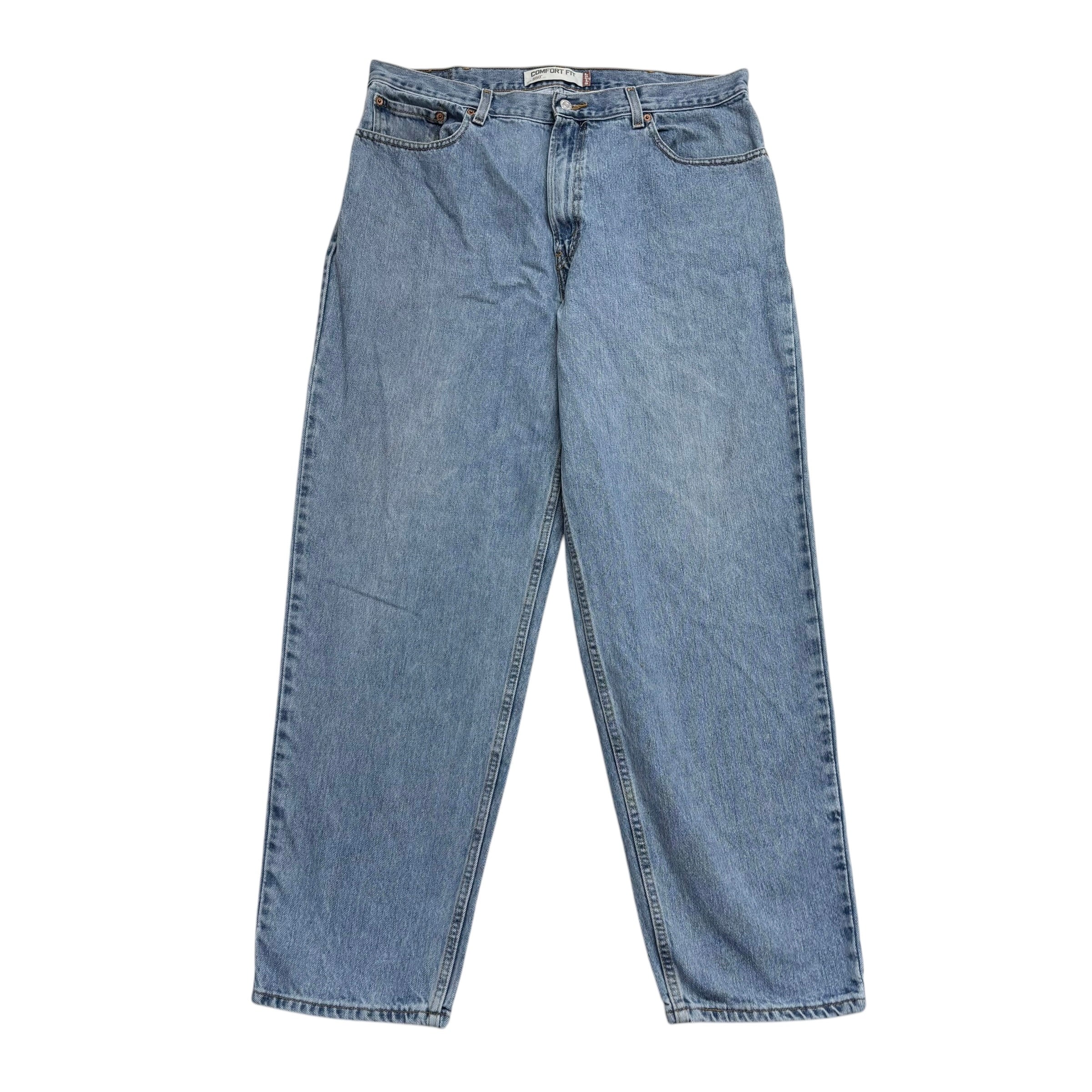 Levis 560 Jeans W38 L32 Mens Light Blue Baggy Relaxed Comfort Fit Vintage Denim