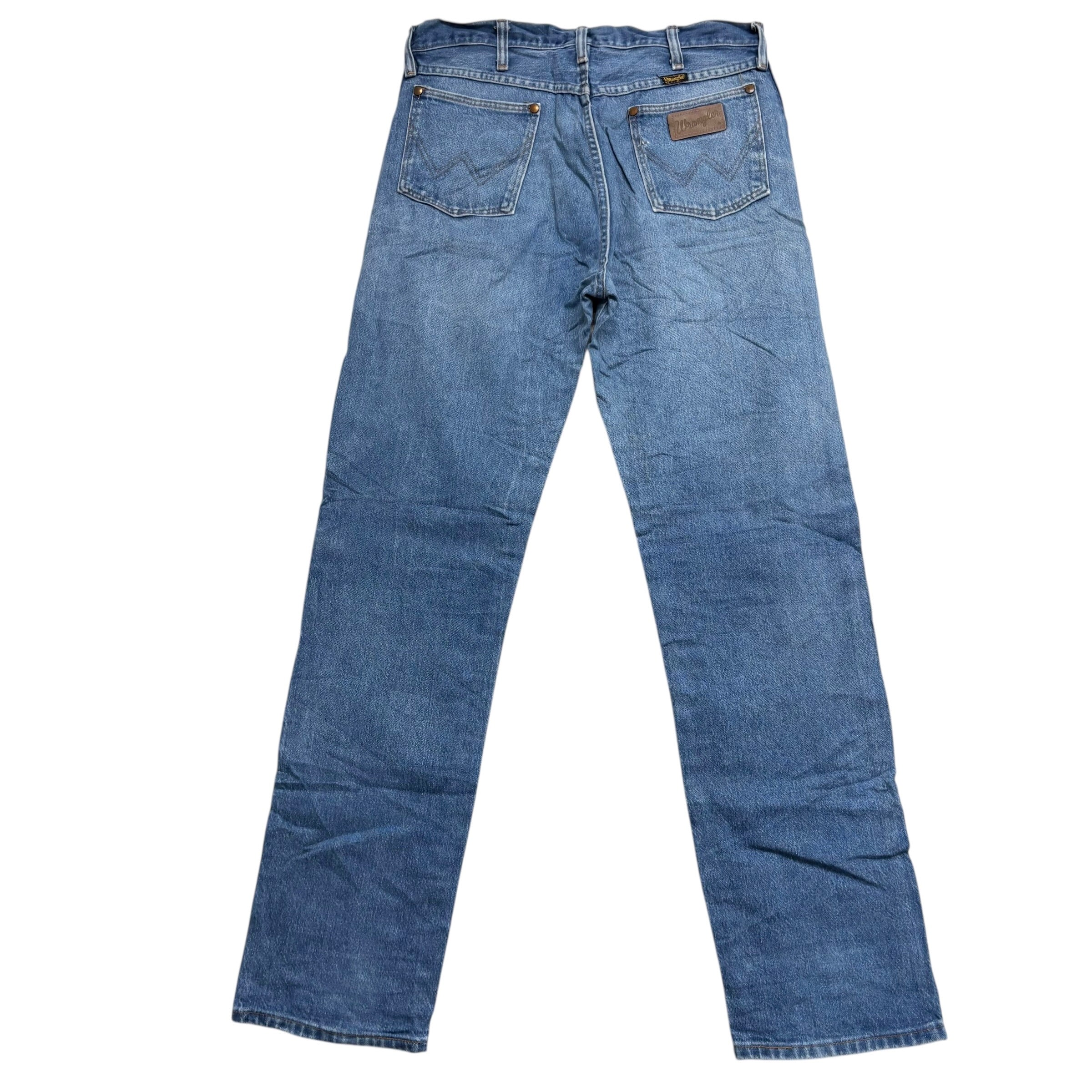 Wrangler Jeans Cowboy Cut W34 L34 Mens Mid Blue 13MWZ USA Made Vintage