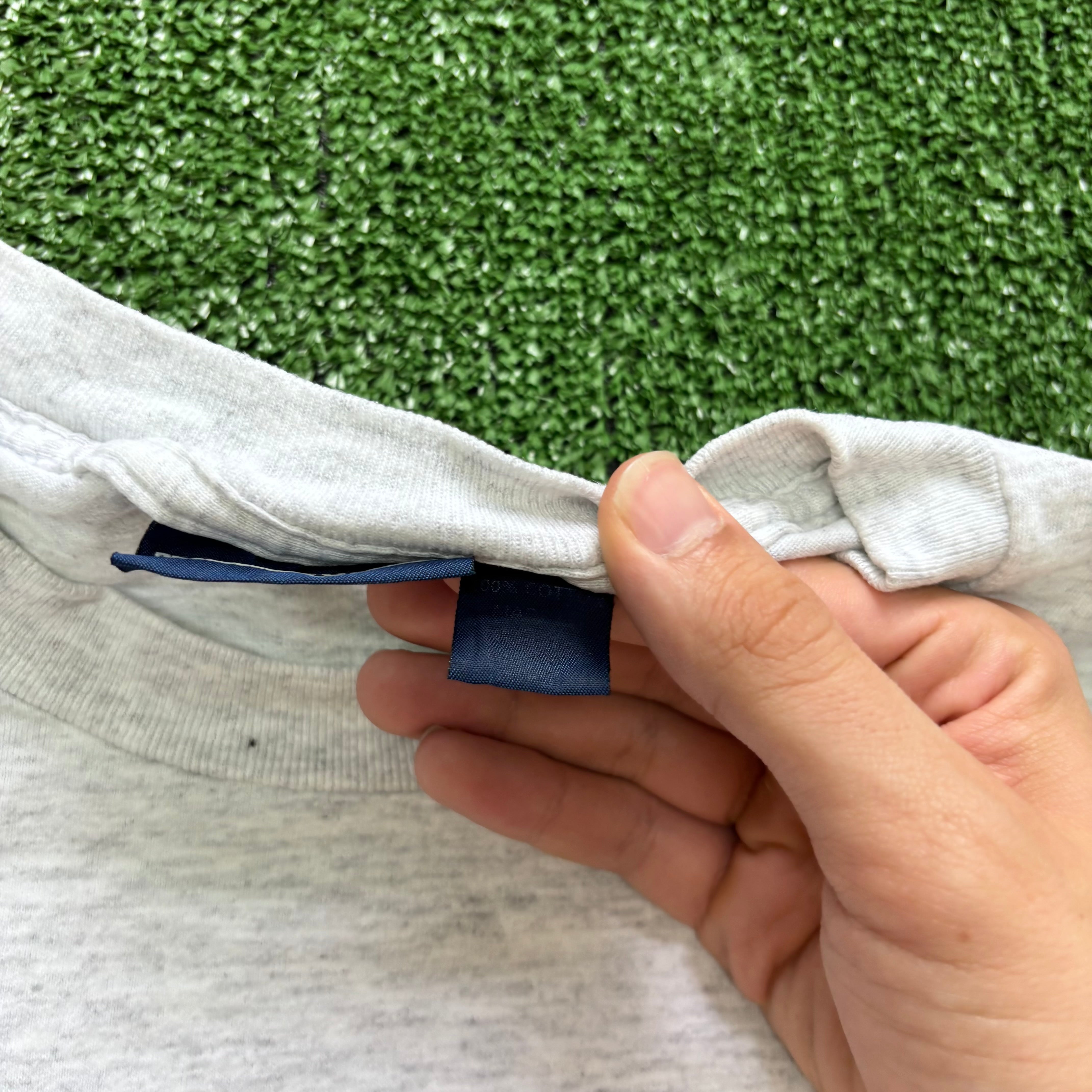 Vintage T Shirt Mens Large Grey Single Stitch Graphic Print 90s USA (E)