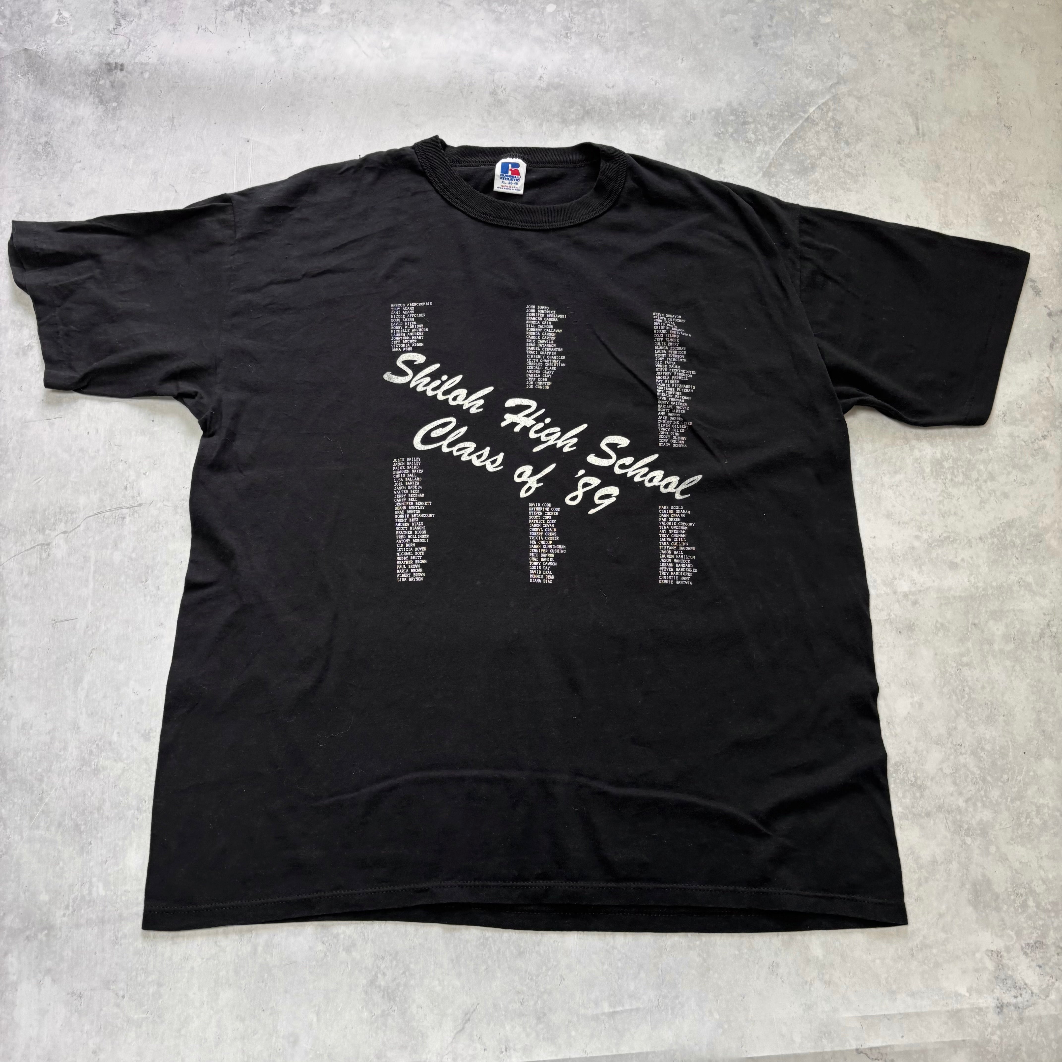 Vintage T Shirt Mens XL Black Single Stitch Graphic Print 80s USA (E)