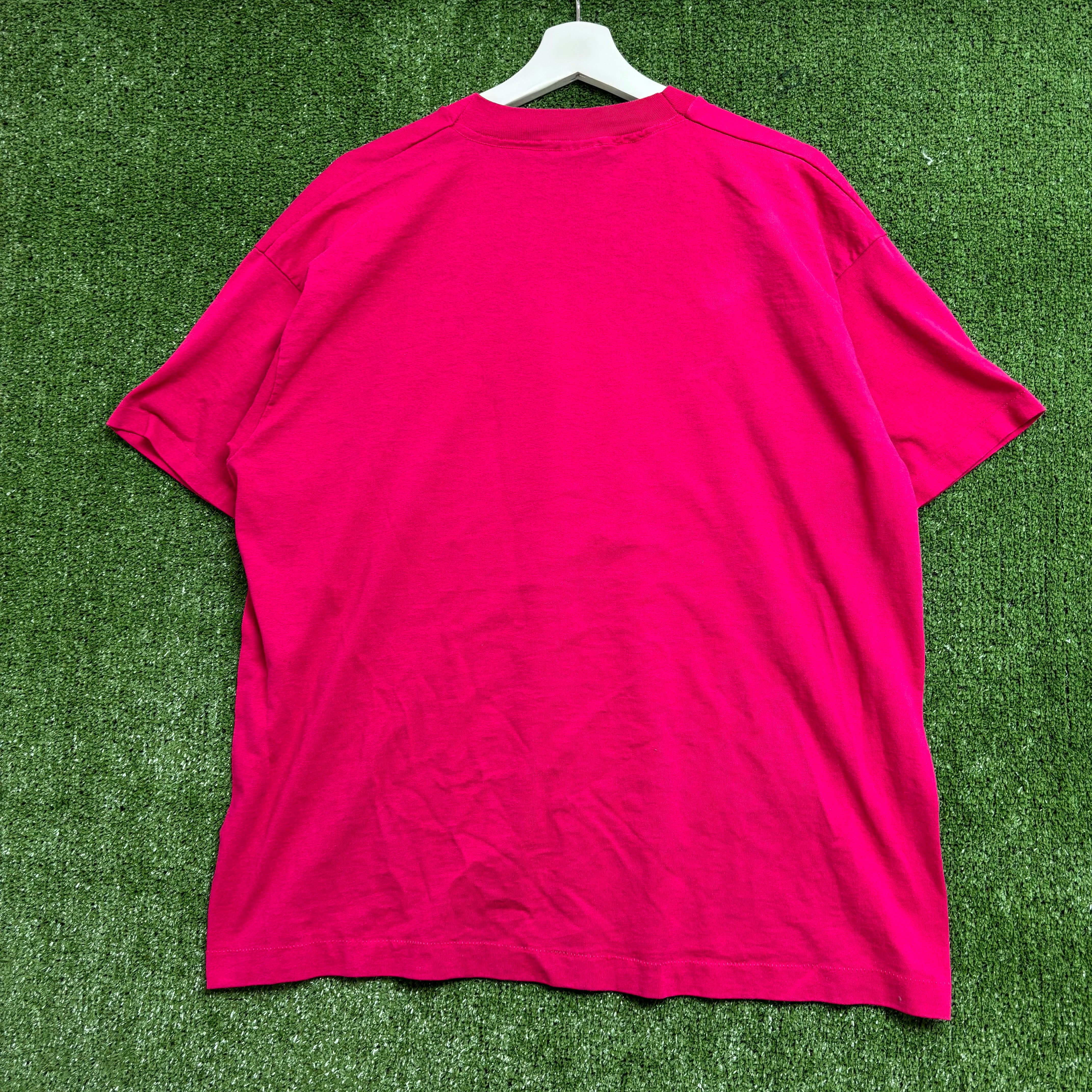 Vintage T Shirt Mens XL Pink Single Stitch Graphic Print 90s USA Gymnastics FOTL