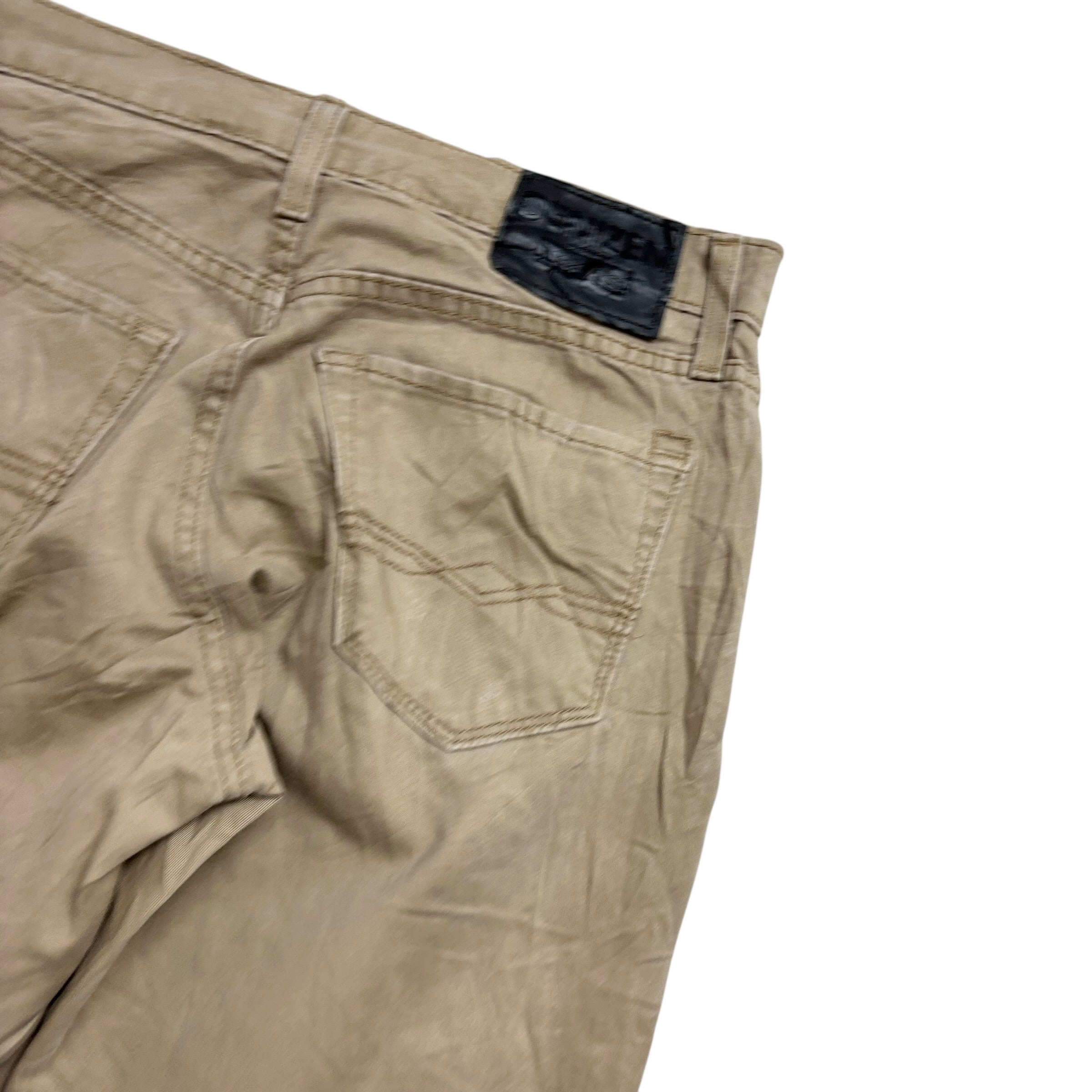 Levis Denizen Trousers W30 L31 Mens Brown Athletic Tapered Stretch Pants
