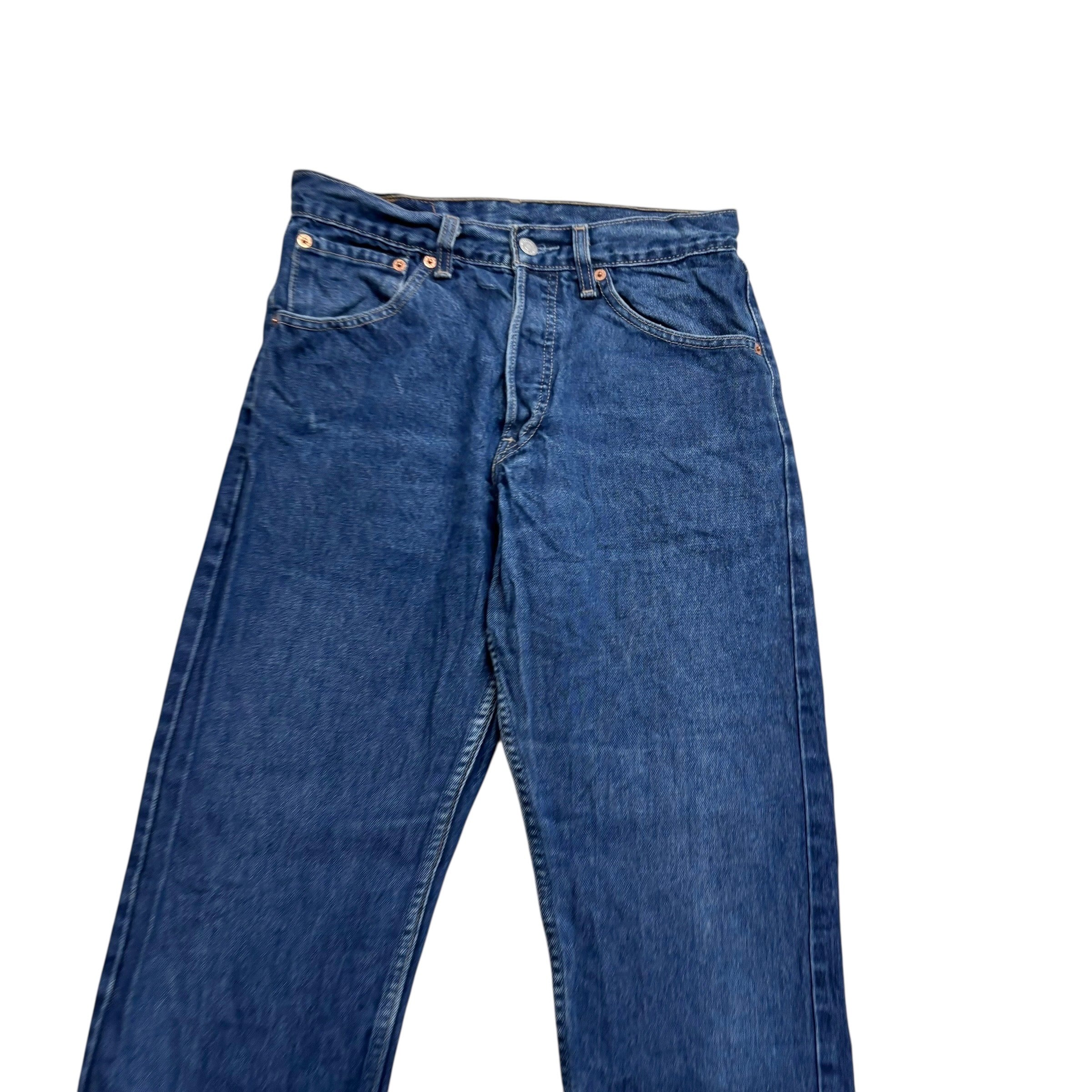 Levis 522 Jeans W29 L30 Mens Mid Blue Regular Tapered Fit Vintage Denim