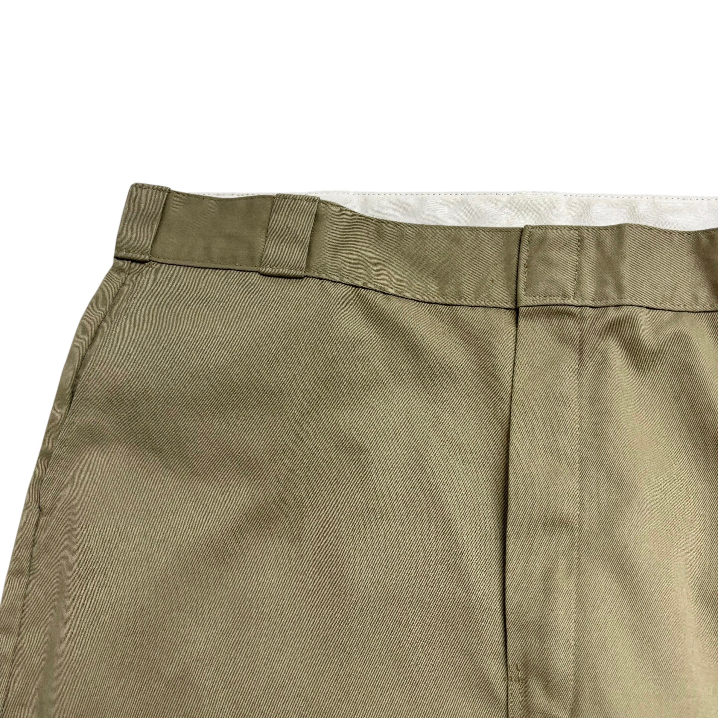 Dickies 874 Trousers W42 L32 Mens Beige Pants Original Straight Fit Workwear