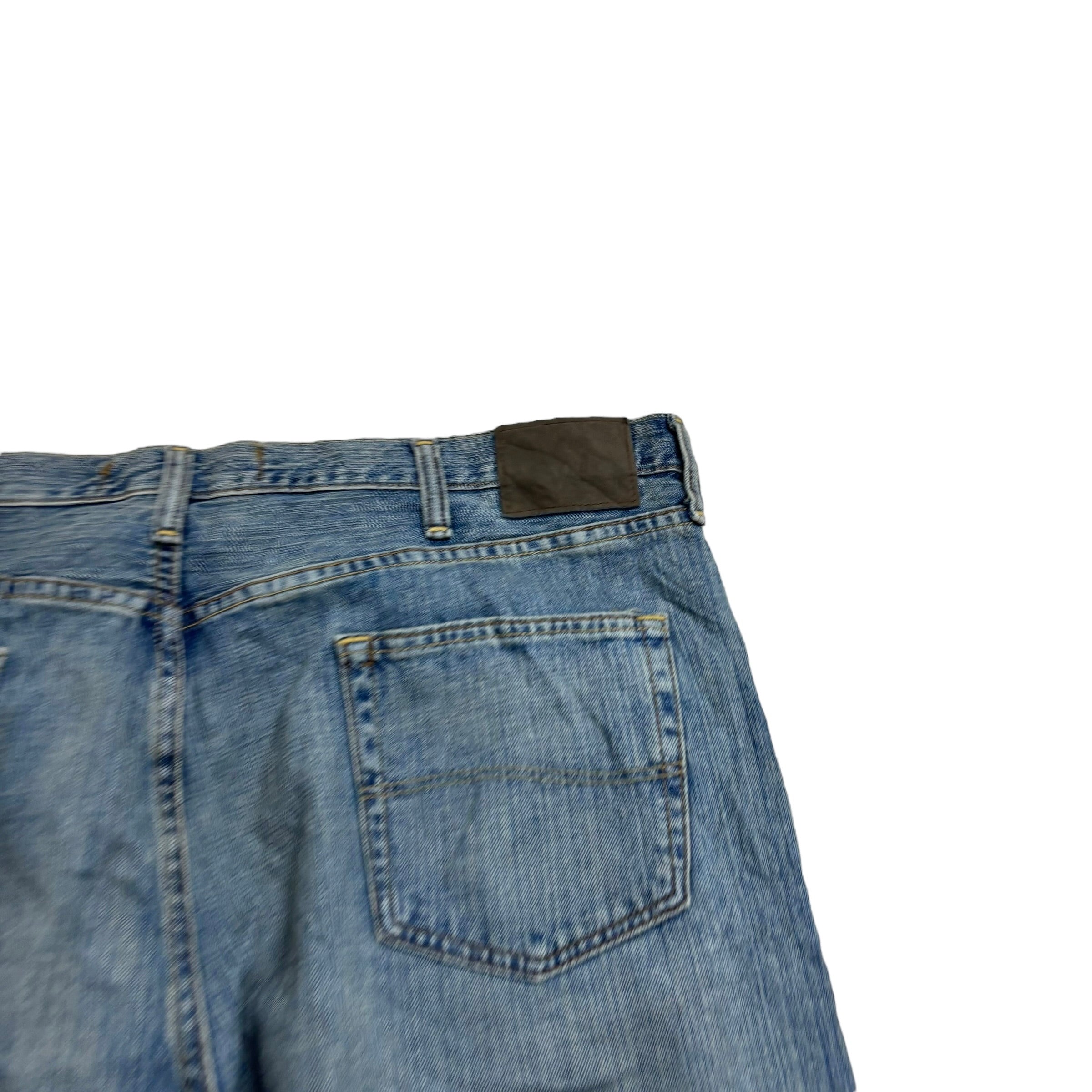 Lee Jeans W42 L32 Mens Mid Blue Relaxed Straight Fit Vintage Denim (E)