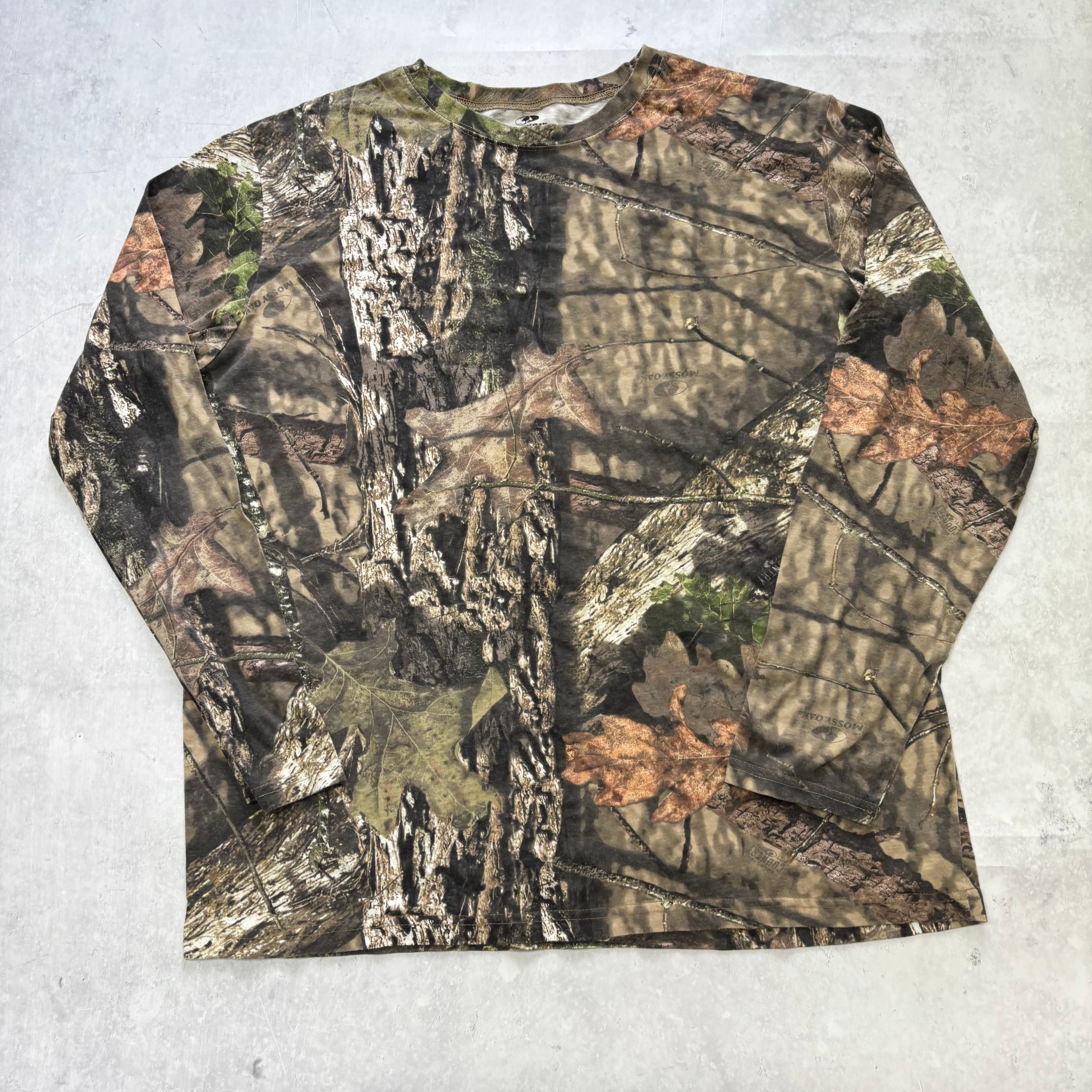 RealTree T Shirt Mens Large Camo Y2K Hunting Long Sleeve Mossy Oak (E)