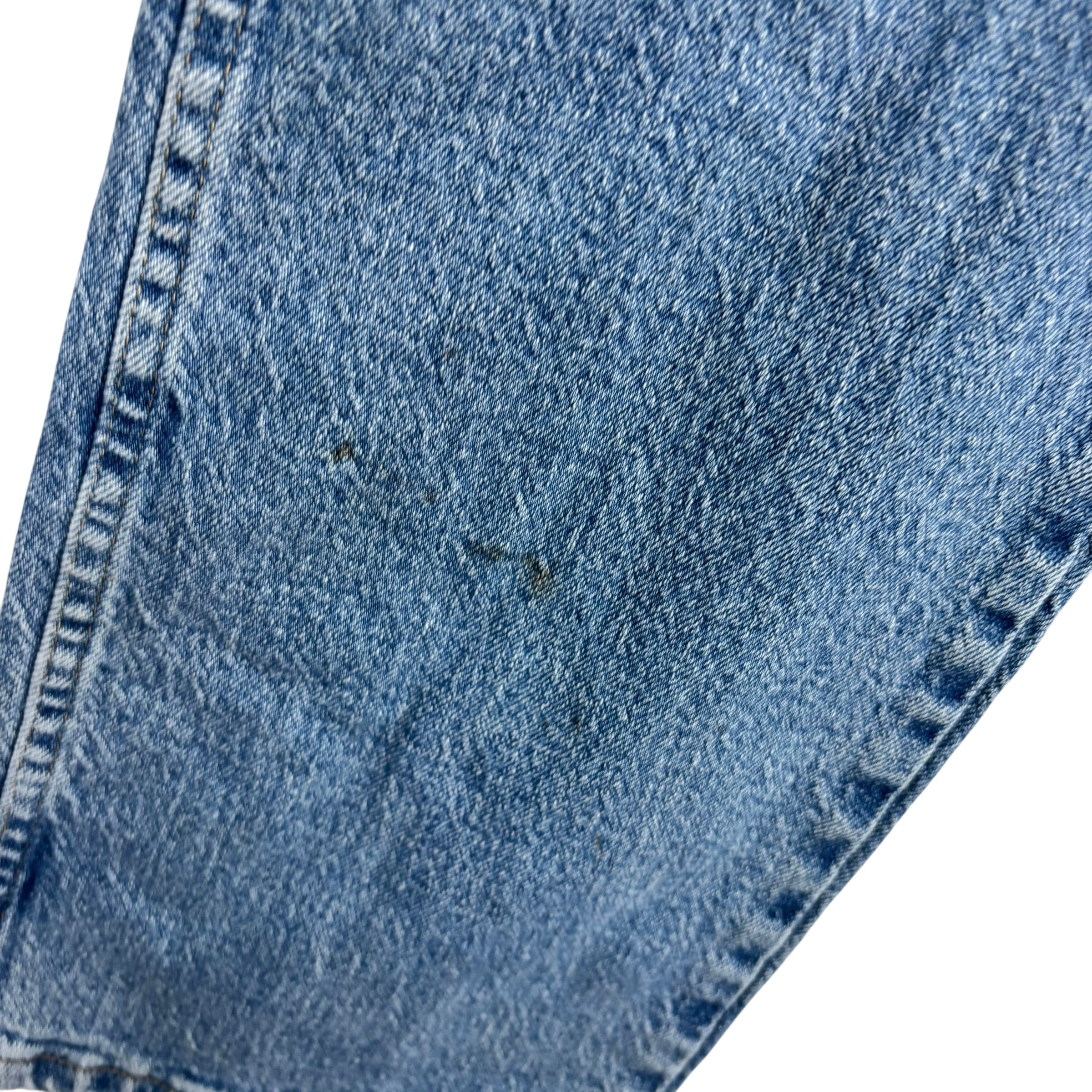 Wrangler Jeans W38 L32 Mens Light Blue Regular Straight Fit Stretch Denim (F)