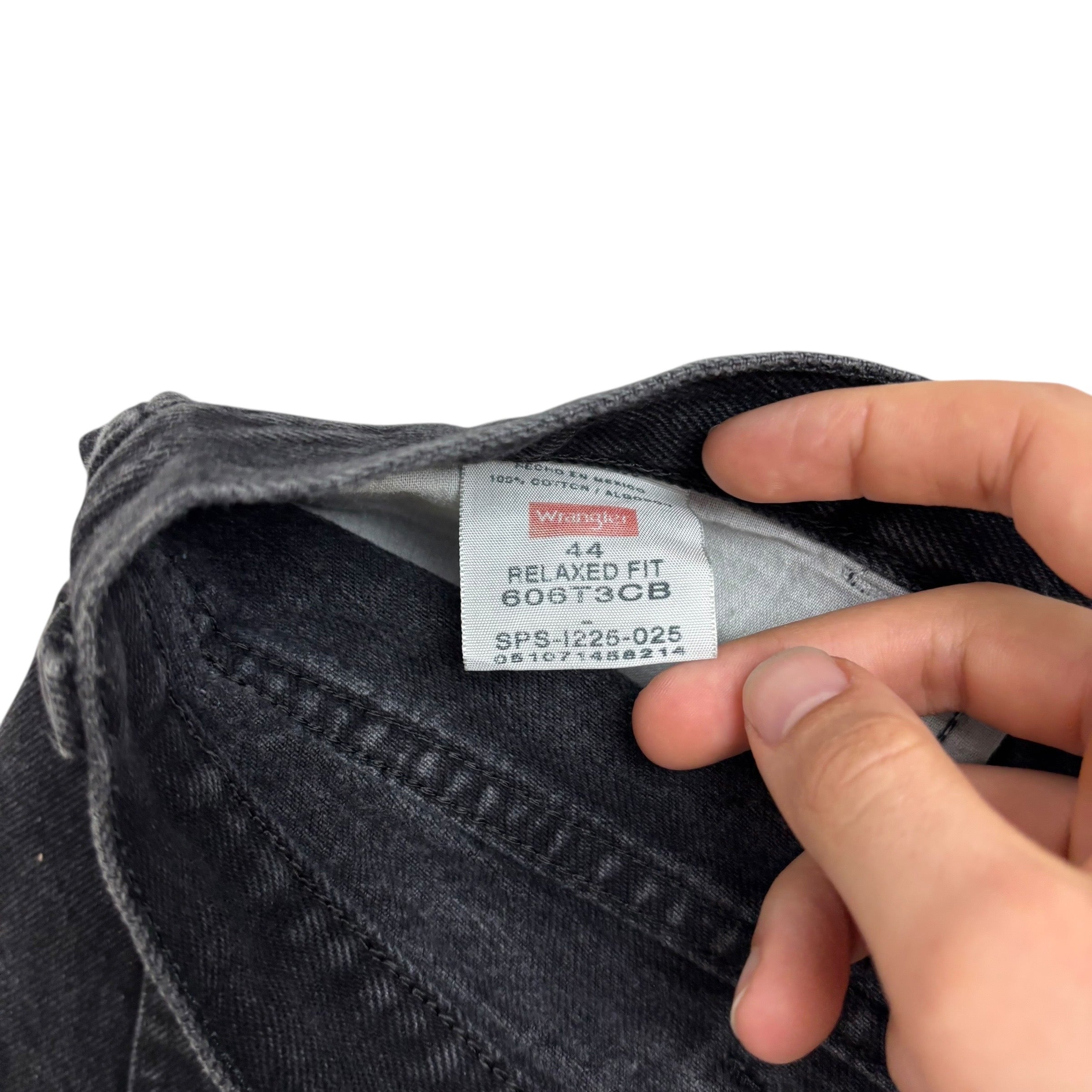 Wrangler Baggy Jorts W44 Mens Denim Shorts Black Relaxed Fit (E)