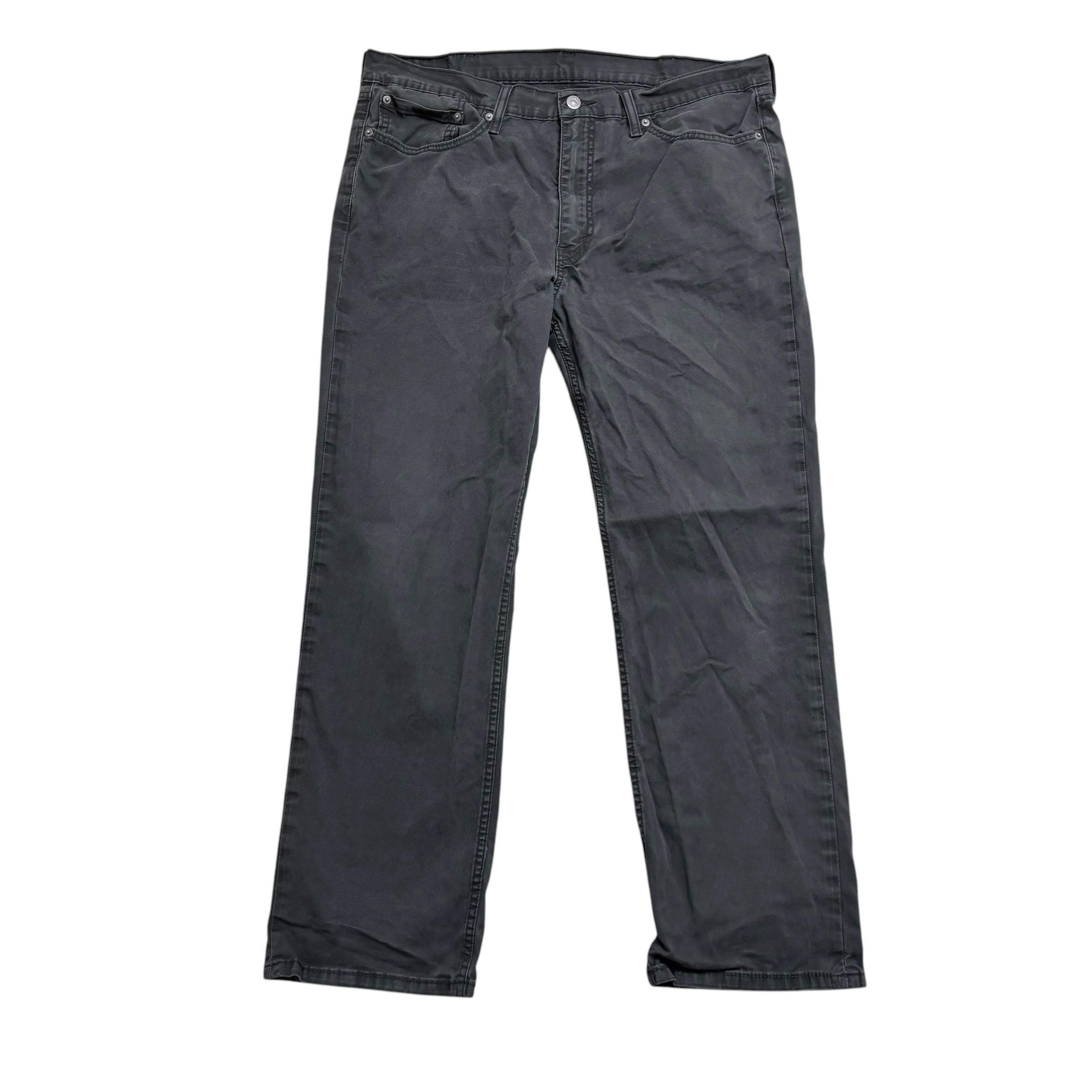 Levis 514 Chino Trousers W38 L30 Mens Grey Regular Straight Pants