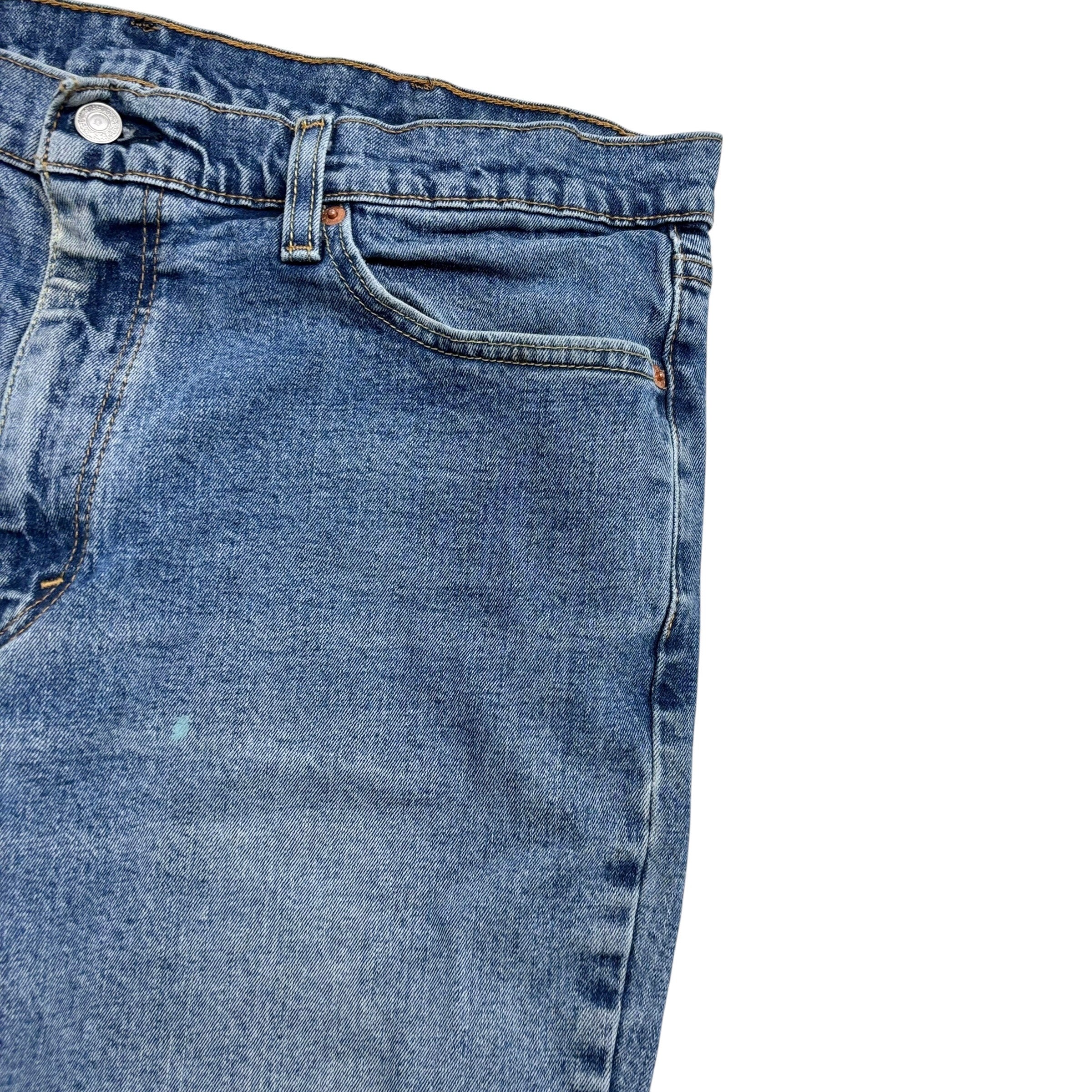 Levis 541 Jeans W38 L29 Mens Mid Blue Athletic Tapered Fit Stretch Denim (F)