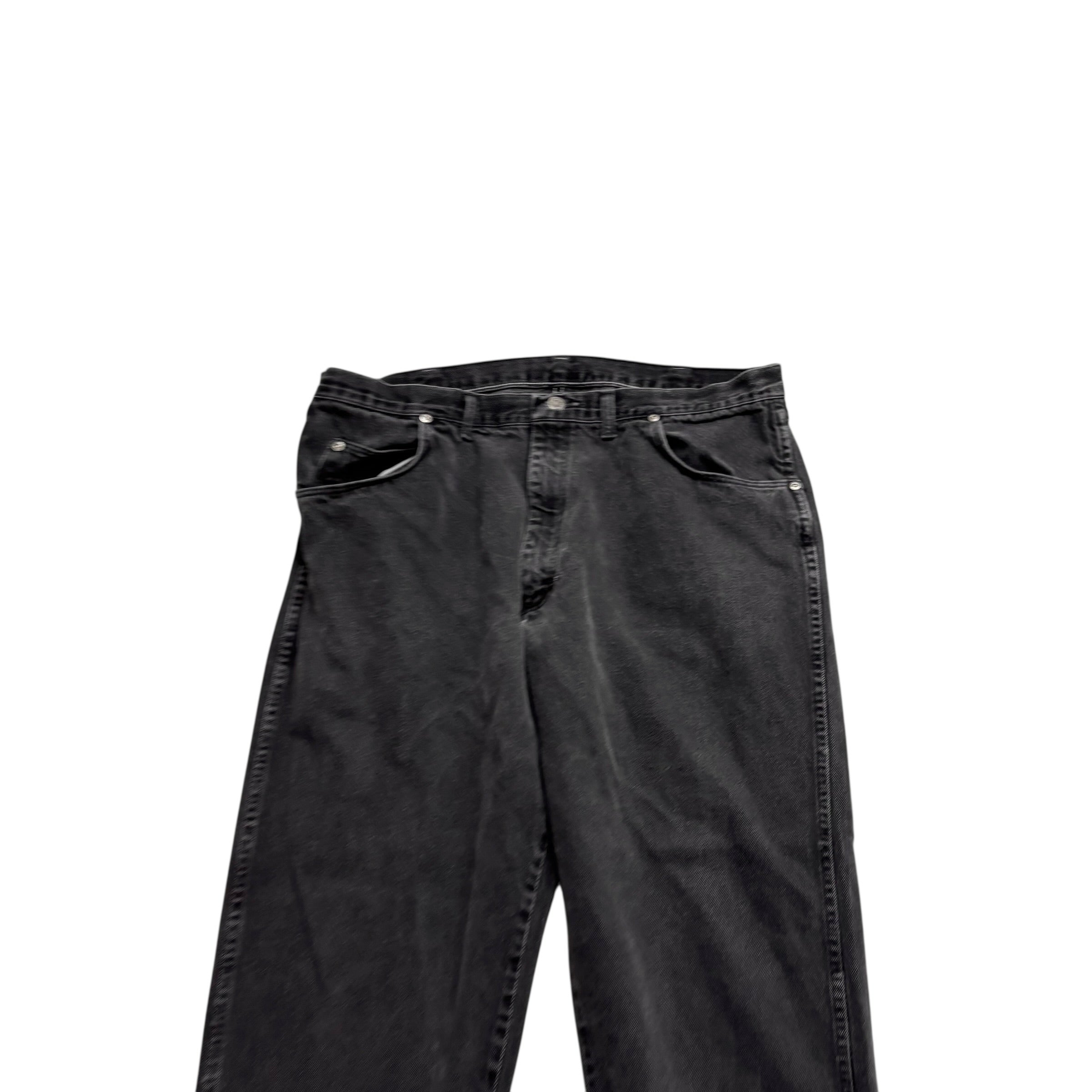 Wrangler Jeans W38 L30 Mens Black Relaxed Tapered Fit Vintage Denim
