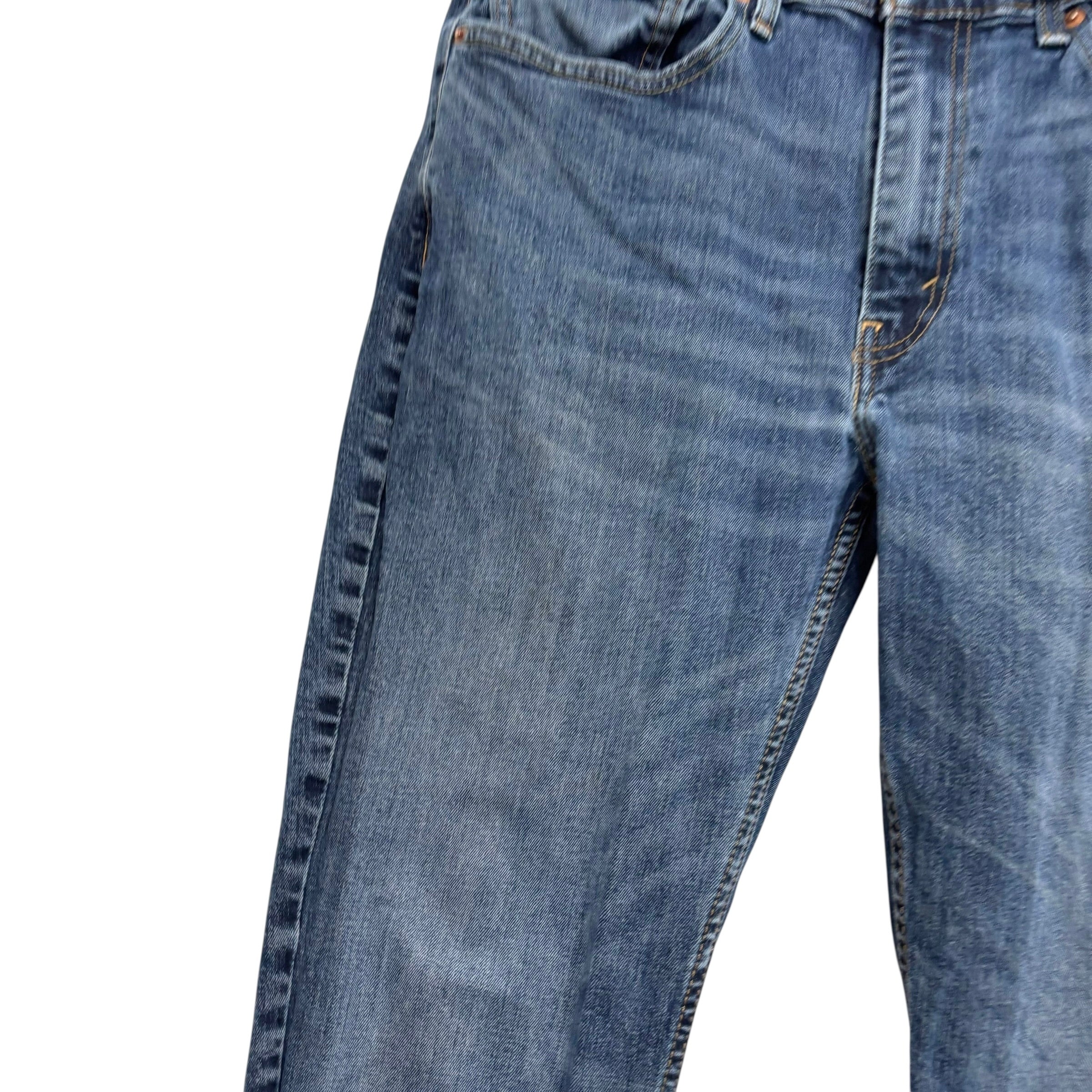 Levis 514 Jeans W36 L28 Mens Mid Blue Regular Straight Fit Stretch Denim