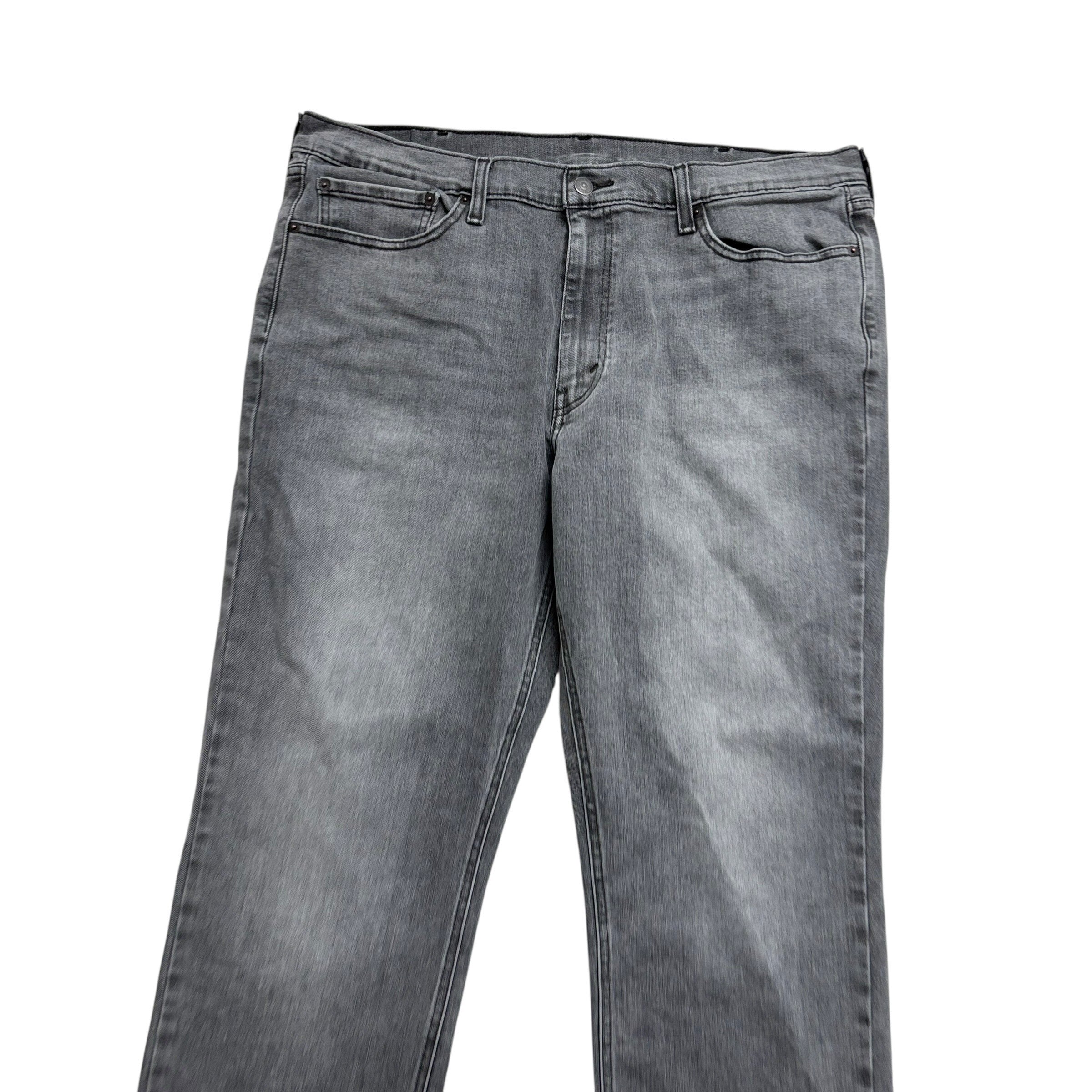 Levis 541 Jeans W38 L30 Mens Grey Athletic Tapered Fit Stretch Denim (E)