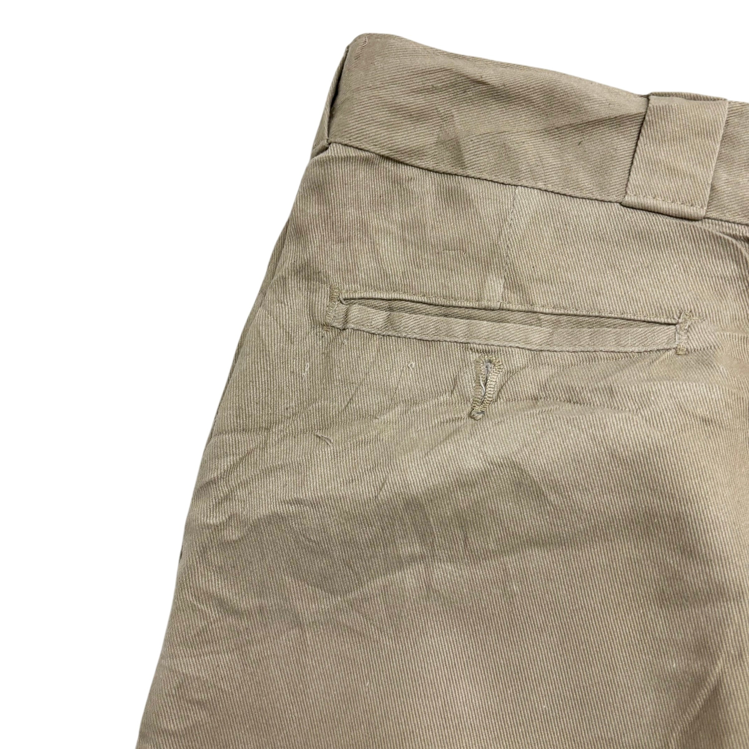 Dickies 874 Trousers W40 L32 Mens Beige Khaki Pants Original Fit Workwear