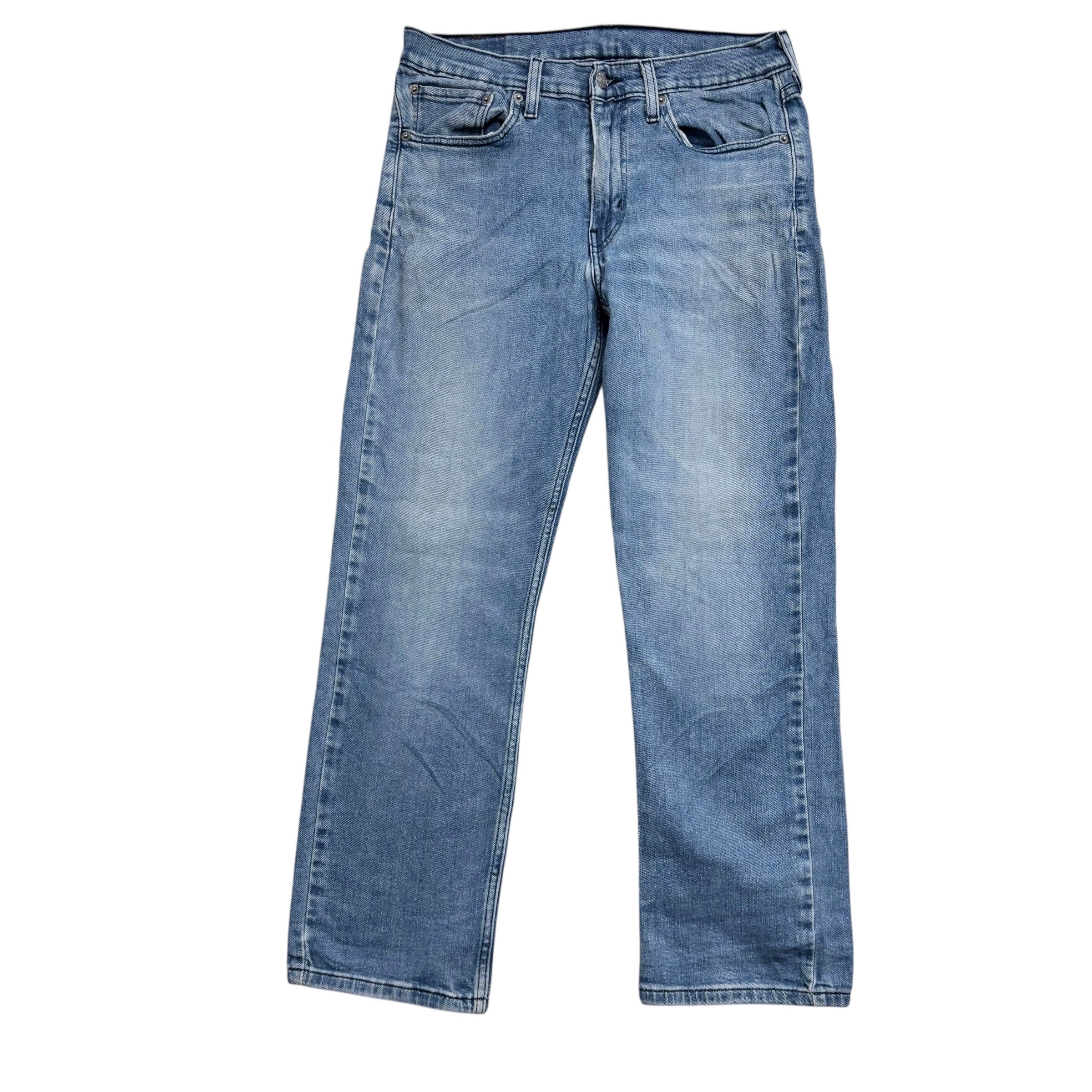 Levis 514 Jeans W32 L29 Mens Light Blue Regular Straight Fit Stretch Denim